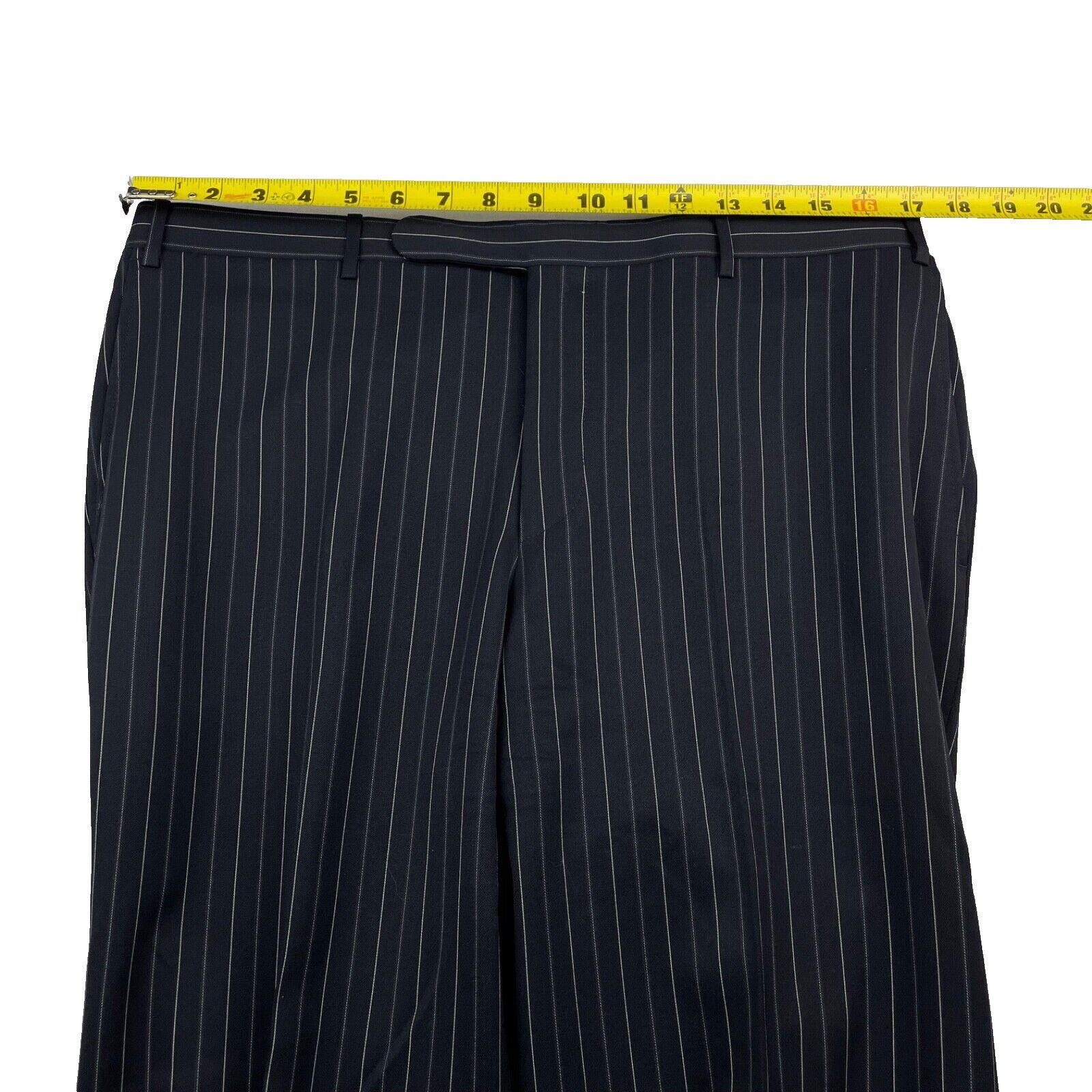 Corneliani Corneliani Trend Men's 2-Button Suit Black Bold Pinstripe • Size 42L - 17 Thumbnail