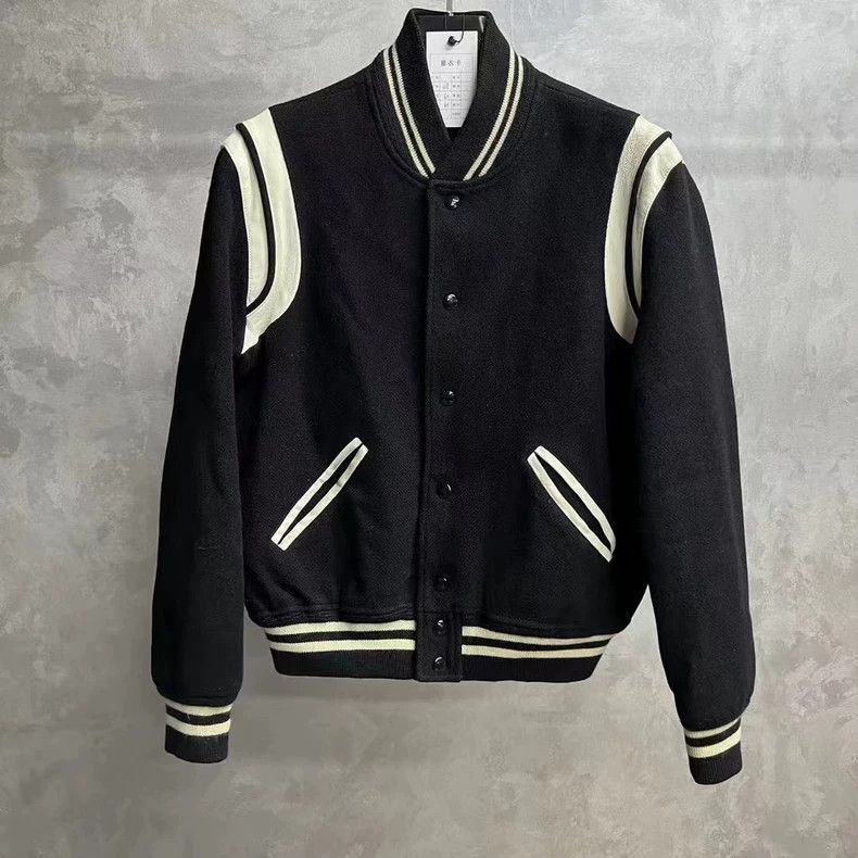 Saint Laurent Paris saint Laurent parisBlack striped casual single-breasted Te Size US M / EU 48-50 / 2 - 1 Thumbnail