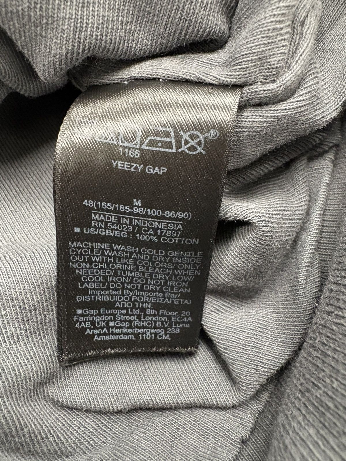 Balenciaga × Gap × Kanye West YZY x GAP hoodie Dark Grey M Size US M / EU 48-50 / 2 - 8 Thumbnail