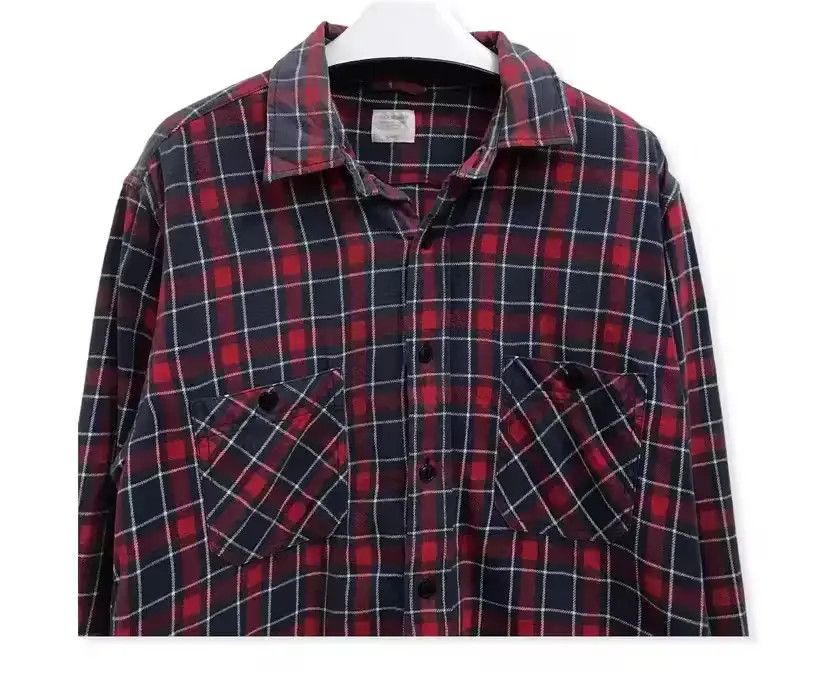 Japanese Brand Back Number Flannel Shirt