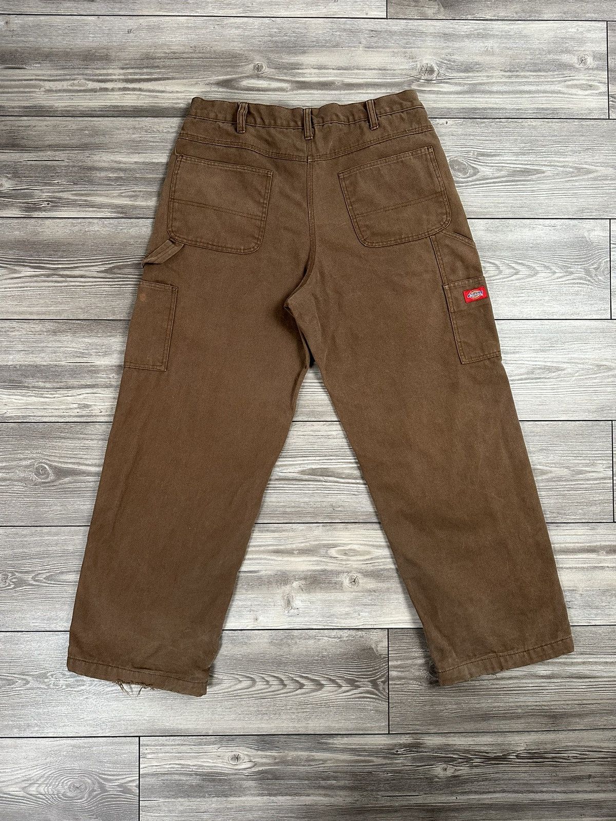 Dickies Vintage Dickies Double Knee Flannel Lined Carpenter Pants Size US 35 - 3 Thumbnail