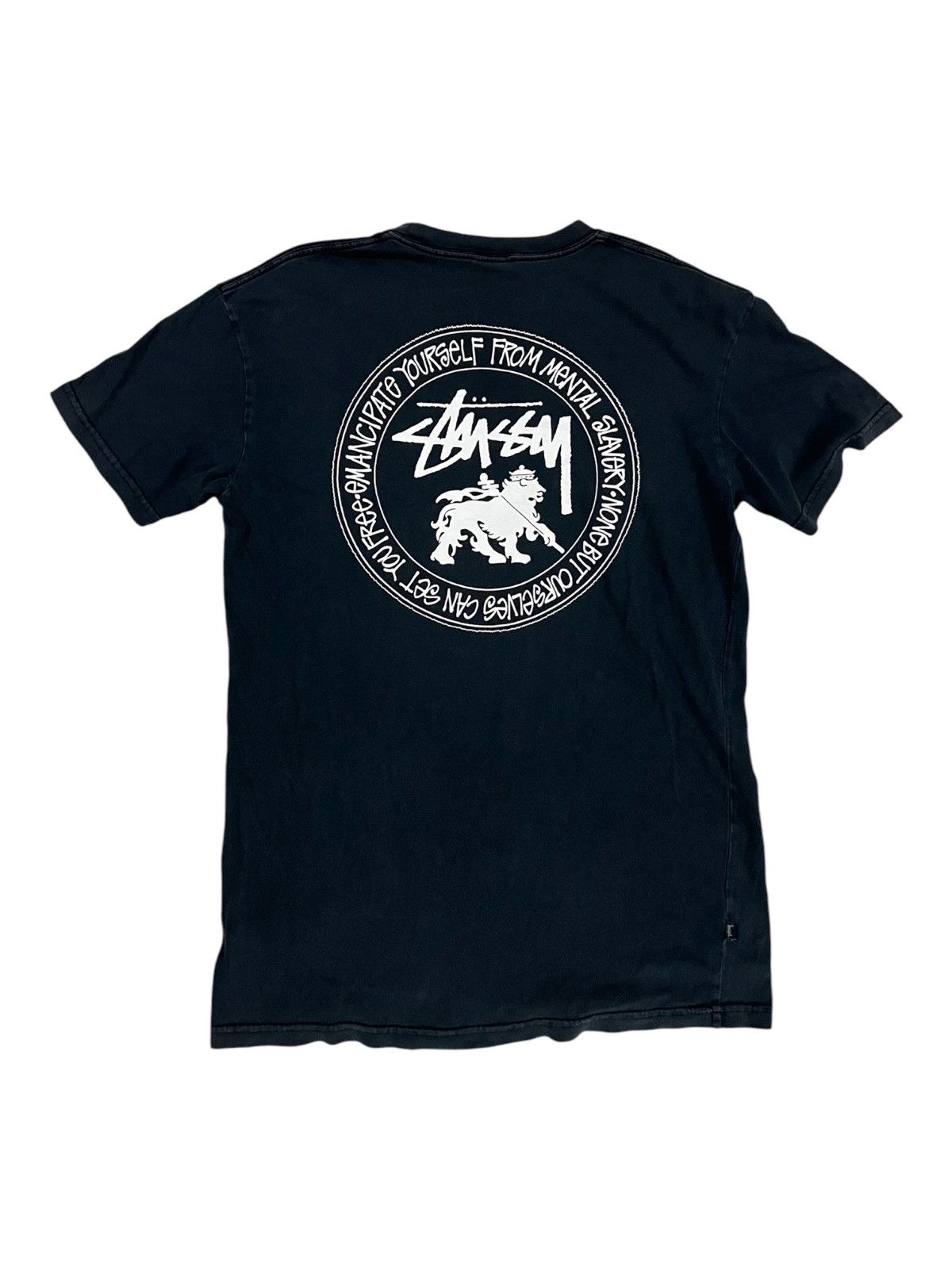 Stussy × Vintage Y2K Stussy Rasta Big Lion Back Hit Australia Black Shirt Size US M / EU 48-50 / 2 - 1 Thumbnail