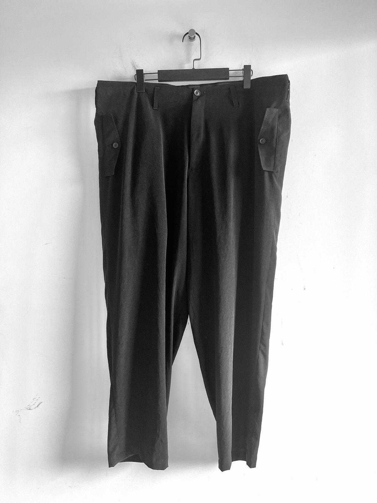 Yohji Yamamoto Yohji Yamamoto Pour Homme - Ta/TUXEDO FLAP SIDE TUCK PANTS Size US 30 / EU 46 - 1 Thumbnail