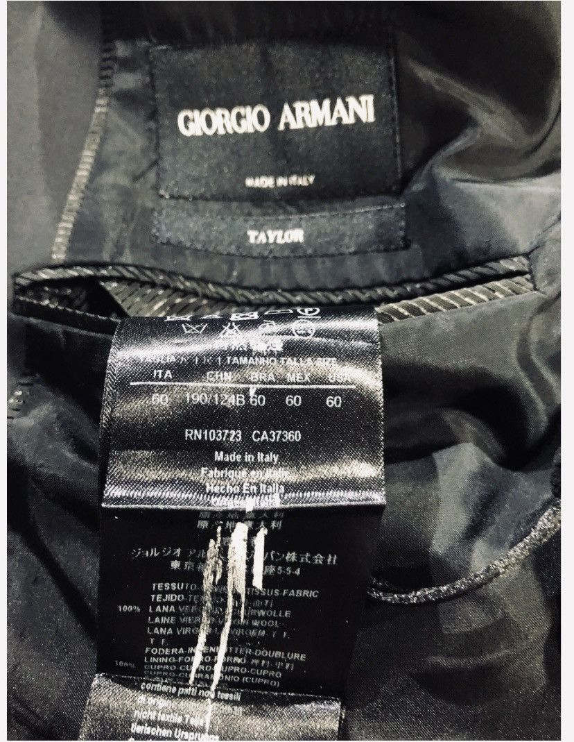 Giorgio Armani Giorgio Armani Black Wool 2-Btn Taylor Giorgio Line 60 NEW Size 50R - 7 Thumbnail