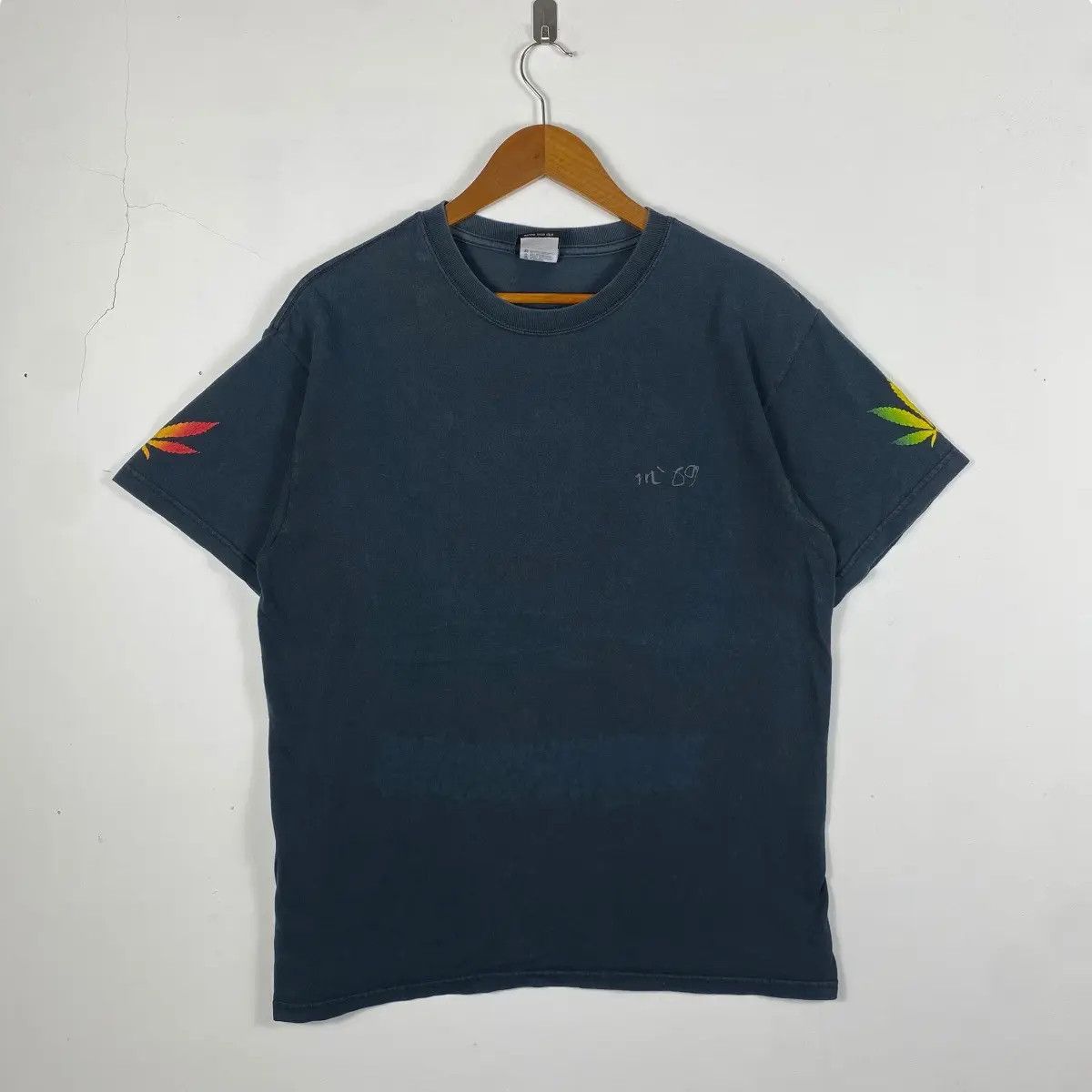 Vintage Vintage RASTAFARISM & GANJAH Smoker's Delight Faded Tee Size US L / EU 52-54 / 3 - 3 Thumbnail