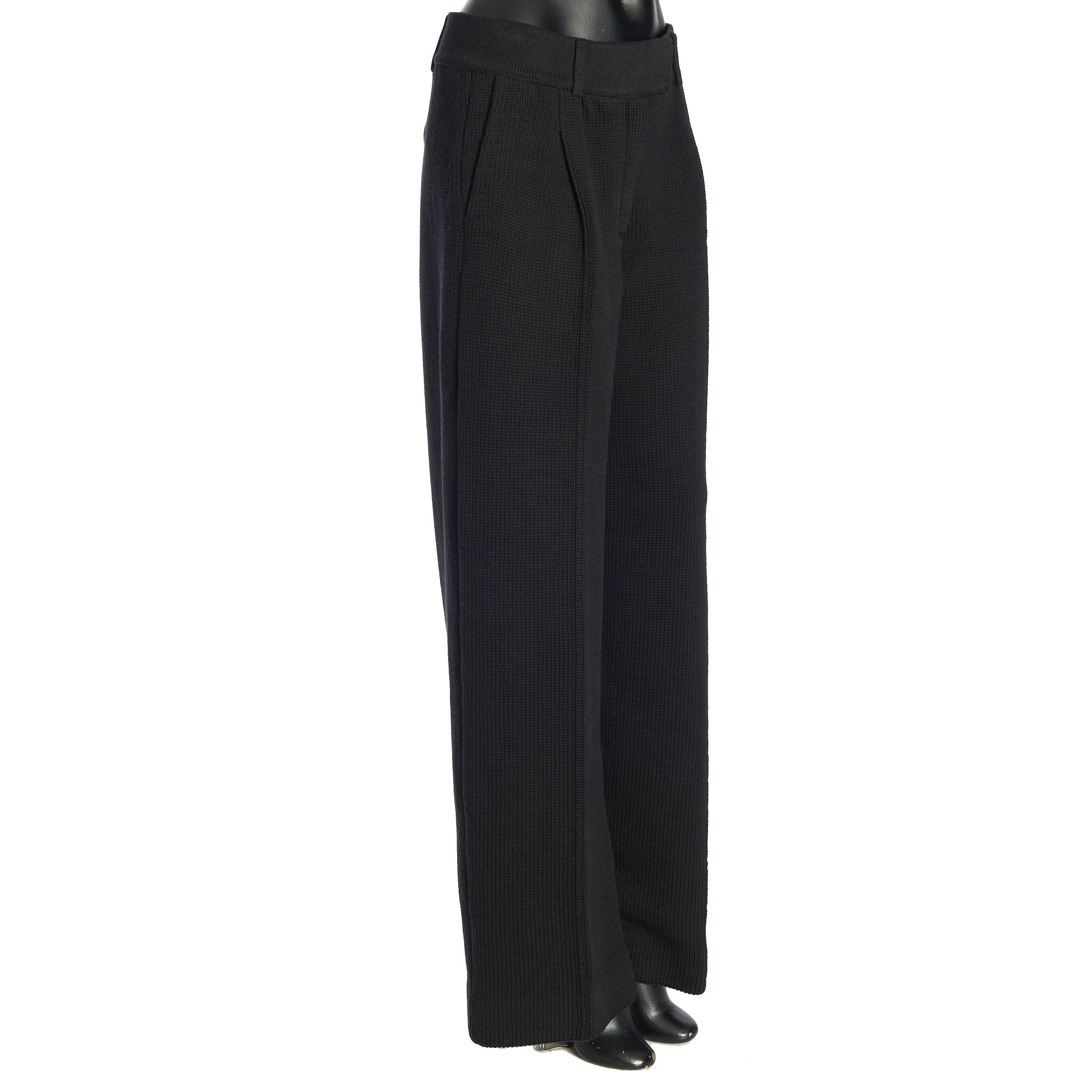 Fendi Knitted Trousers In Black Cotton Blend Size 30" / US 8 / IT 44 - 7 Thumbnail