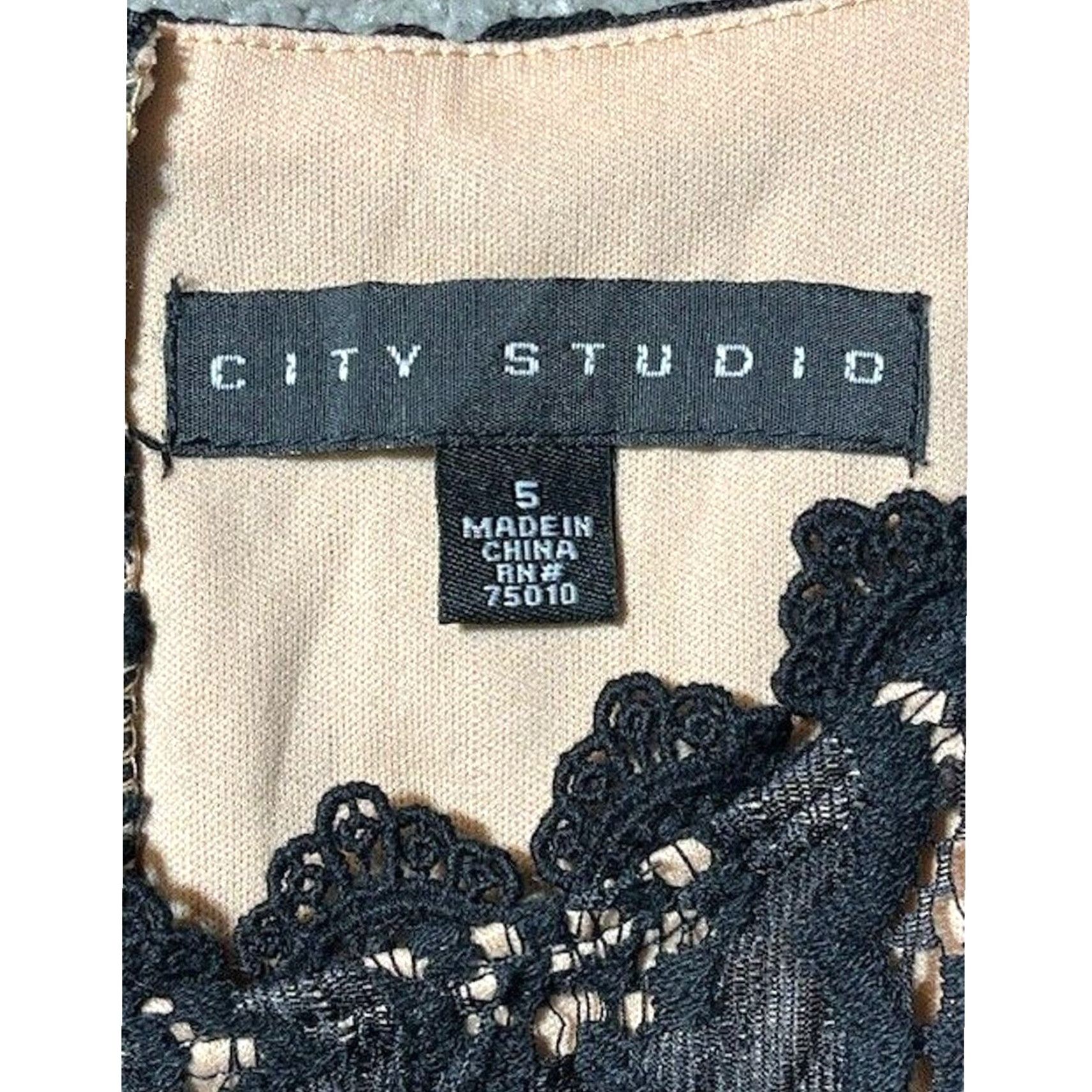 Vintage City Studio Skater Dress 5 Retro 50s Evening Wear 90s Grunge Alt Dark Romantic Size S / US 4 / IT 40 - 7 Thumbnail