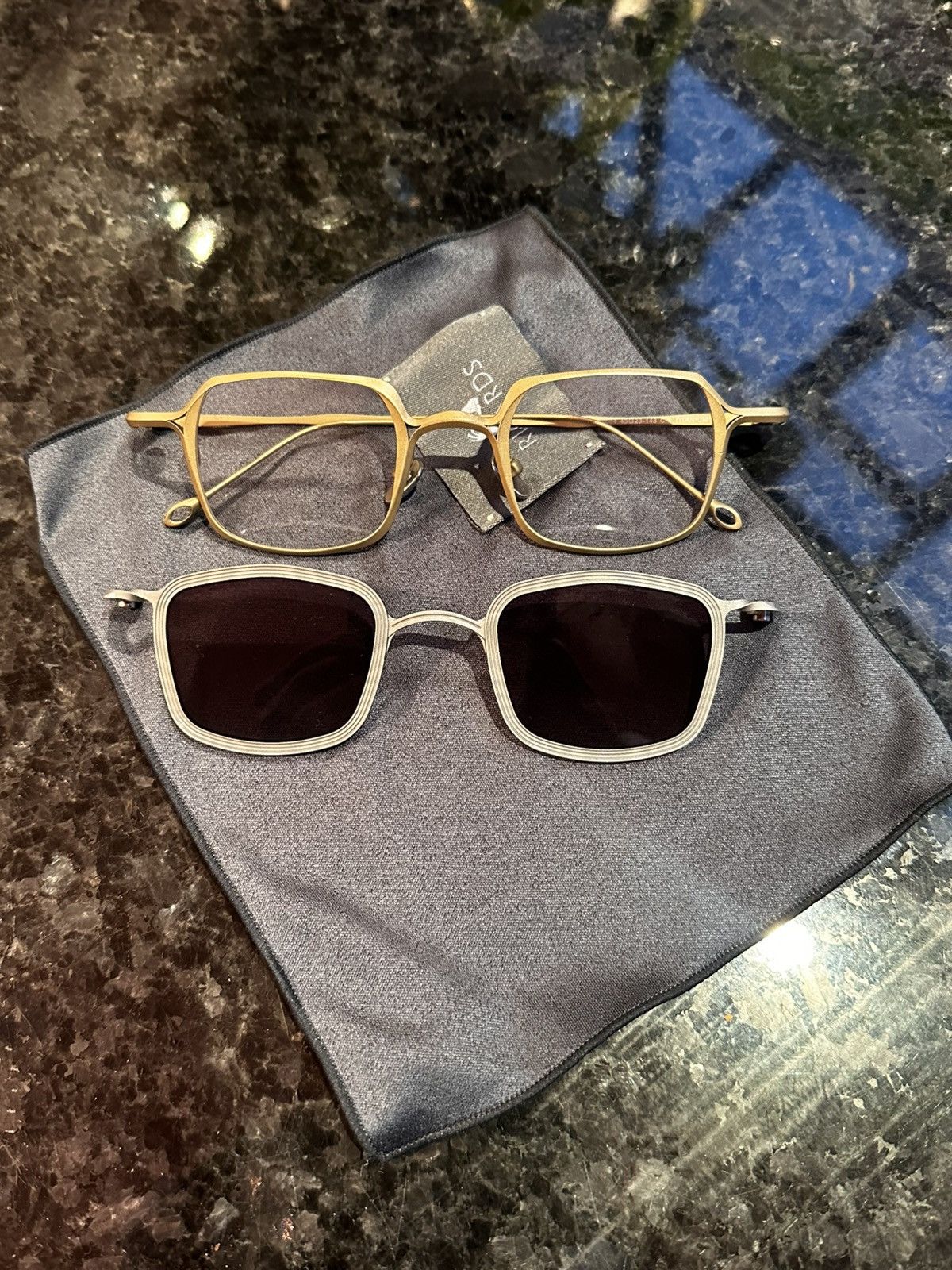 Rigards × The Viridi-anne Vintage gold x silver sunglasses Size ONE SIZE - 5 Thumbnail