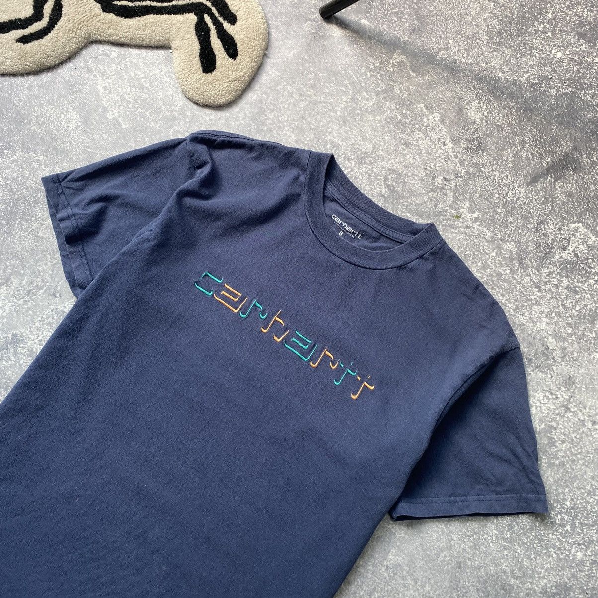 Carhartt Wip × Vintage Vintage Carhartt WIP Big logo y2k Streetwear tee Size US S / EU 44-46 / 1 - 2 Thumbnail