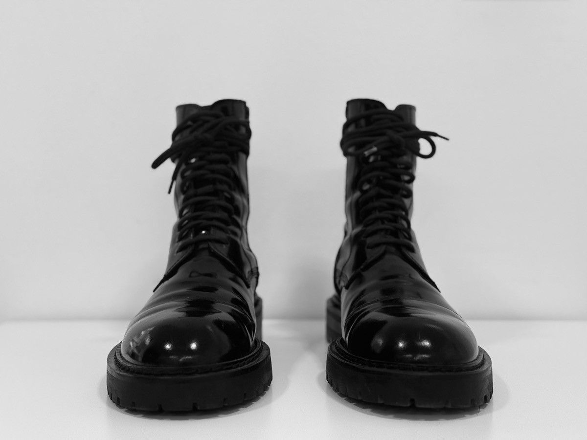 Ann Demeulemeester Abrassivato Nero Combat Boots Size US 10 / EU 43 - 2 Thumbnail