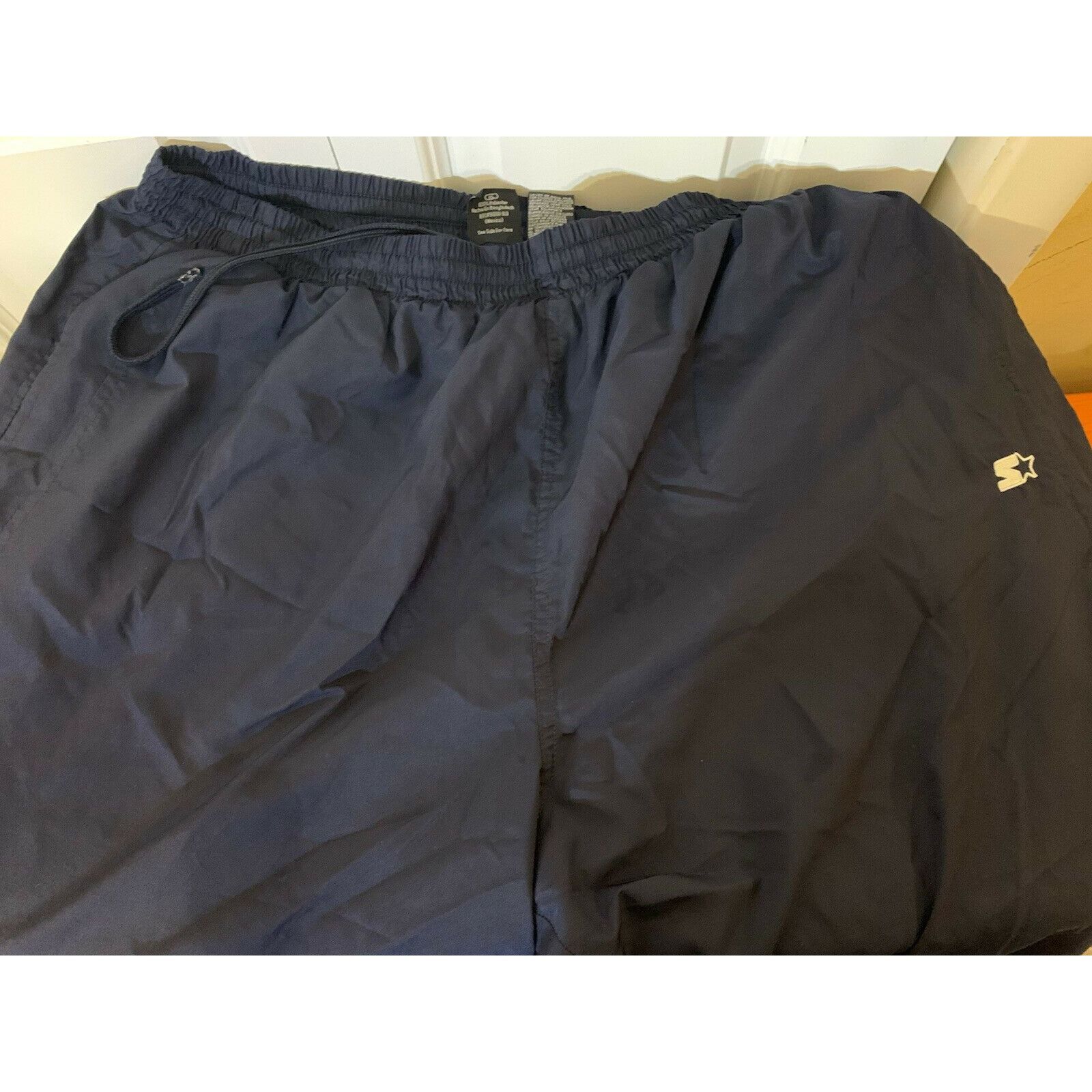 Starter Vintage Men's Sz XL Starter Track Pants Polyester Trouser Bl ...