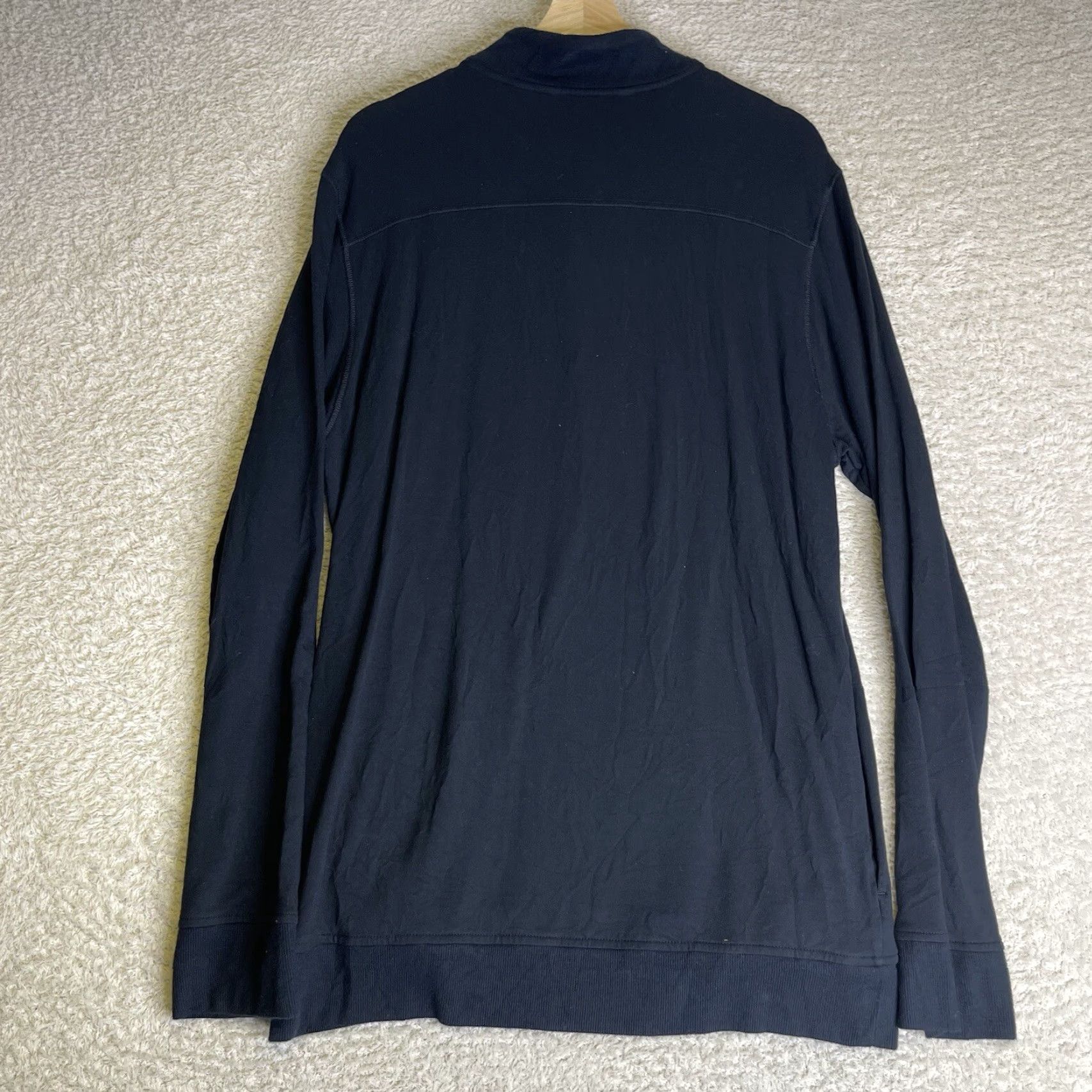 TravisMathew Travis Mathew Shirt Mens Large Newport Black 1/4 Zip Performance Activewear Golf Shirt Men Large Black 1/4 Zip Embroidered Logo Zip Performance Golf Size US L / EU 52-54 / 3 - 2 Thumbnail