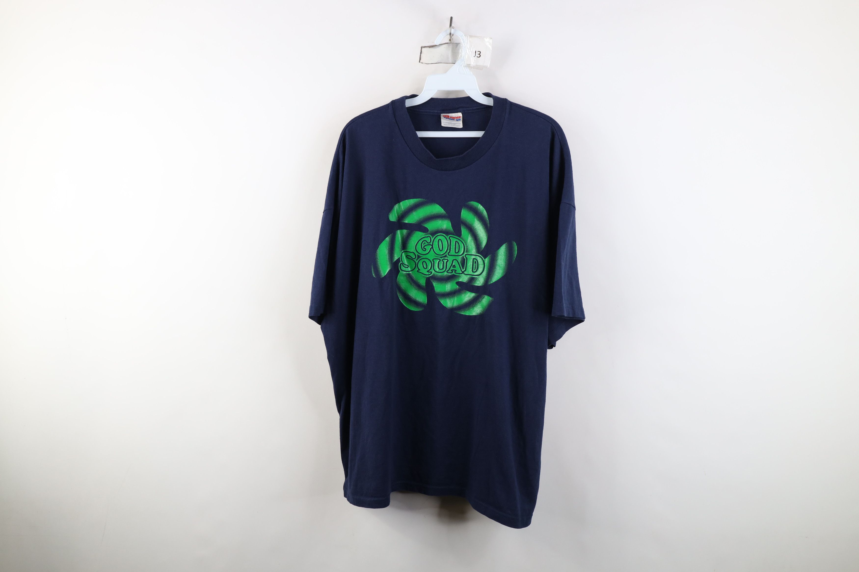 Vintage Vintage 90s Streetwear Christian Squad Short Sleeve T-Shirt Size US XXL / EU 58 / 5 - 1 Thumbnail