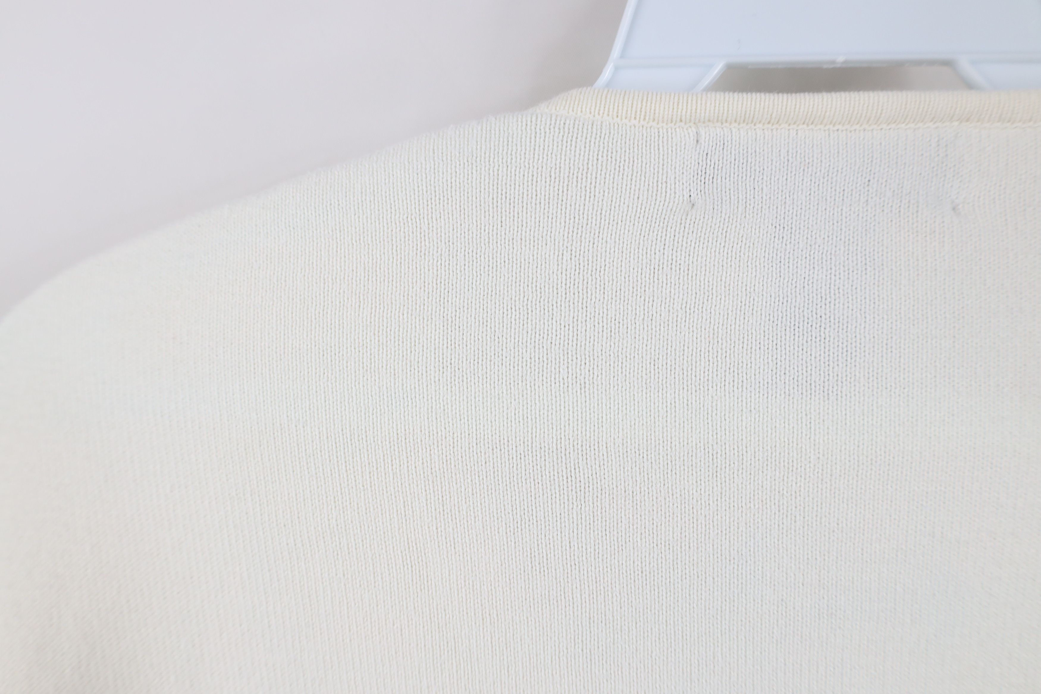 Lands' End Vintage 90s Lands End Lightweight Ribbed Knit Sweater Cream Size XXL / US 16-18 / IT 52-54 - 9 Thumbnail