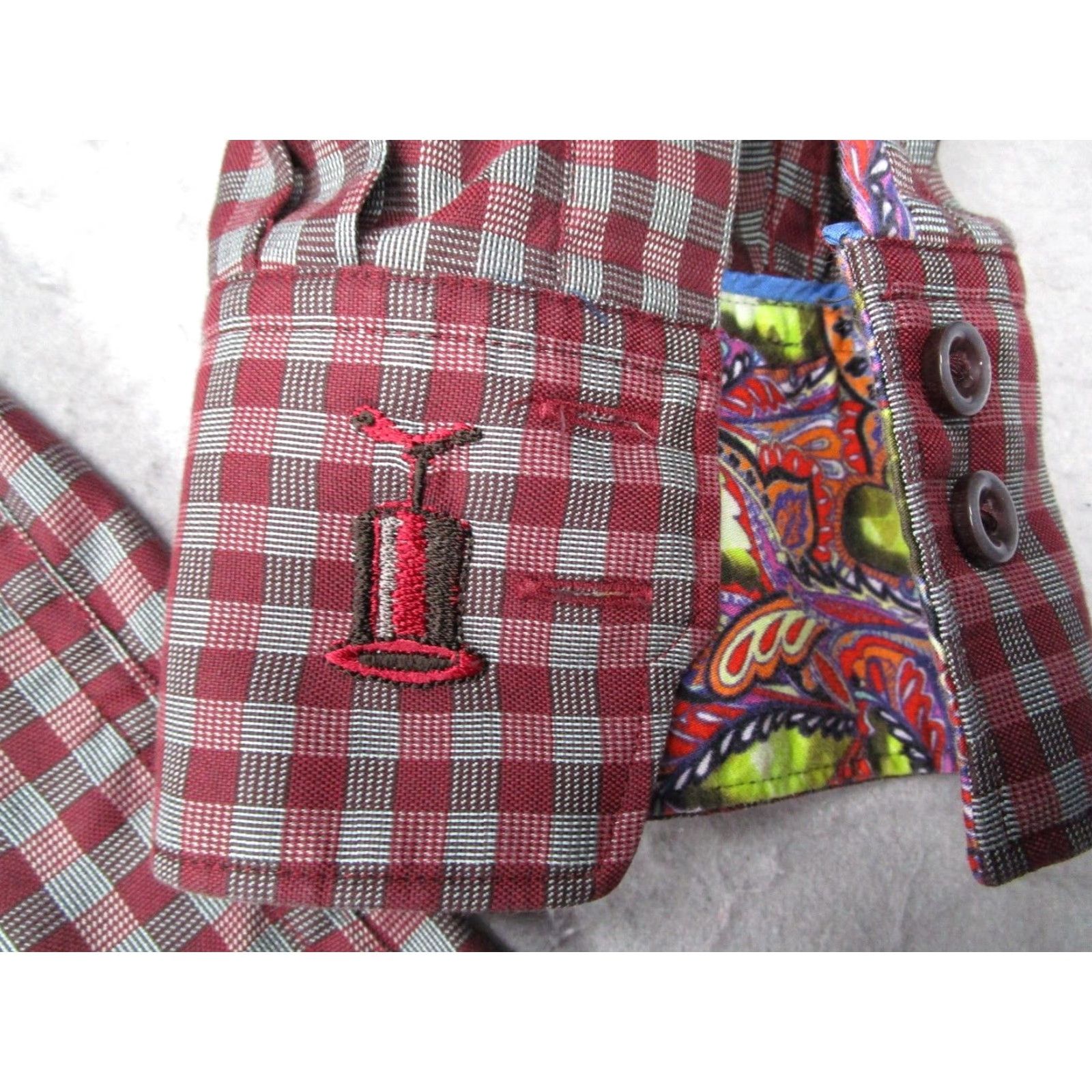 Robert Graham VINTAGE Robert Graham Dress Shirt Mens Large Long Sleeve Button Up Red Check Classic Cotton Modal Designer Casual Size US L / EU 52-54 / 3 - 6 Thumbnail