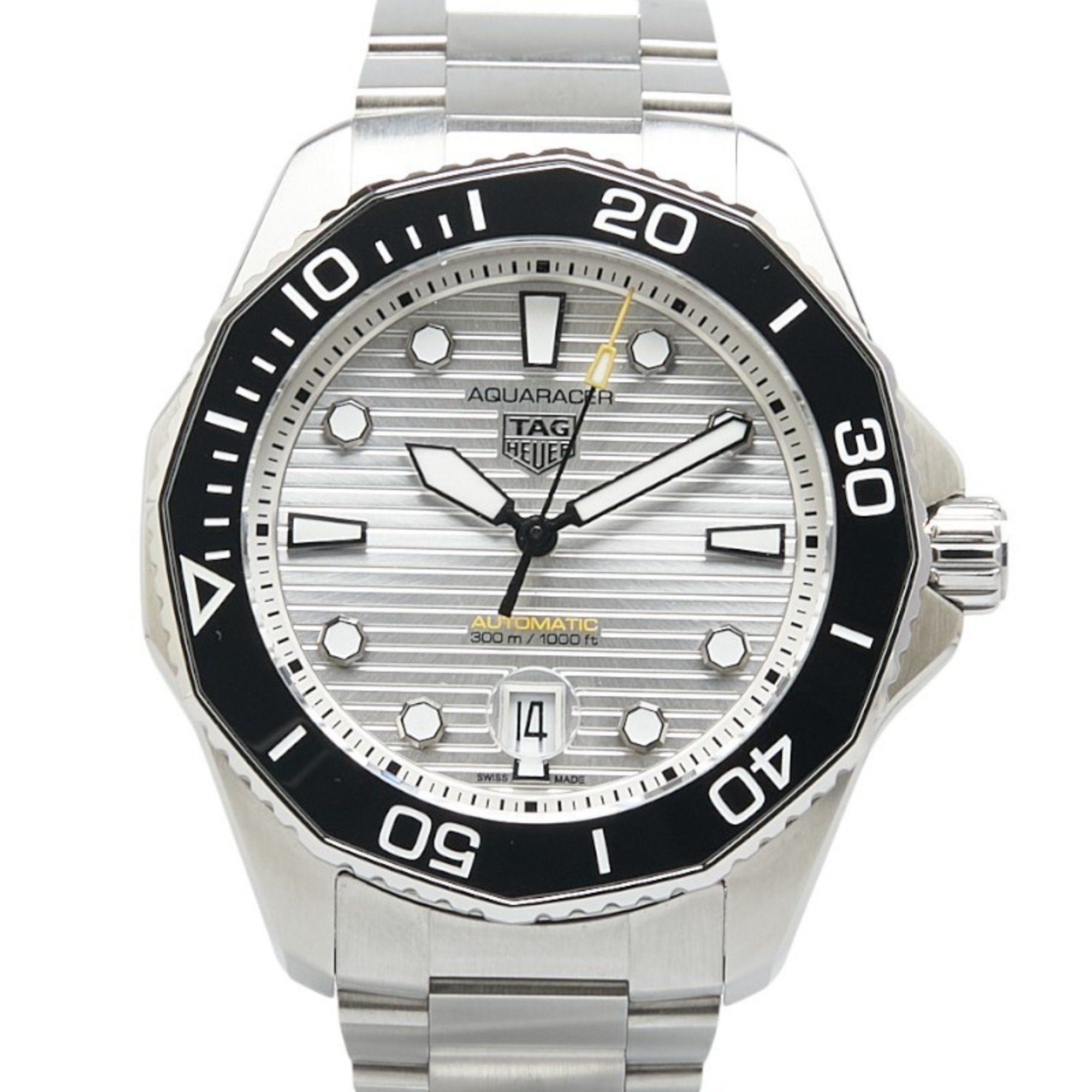Tag Heuer Aquaracer Professional 300 Watch Wbp201C Automatic Silver Dial Stainless Steel Men's Heuer