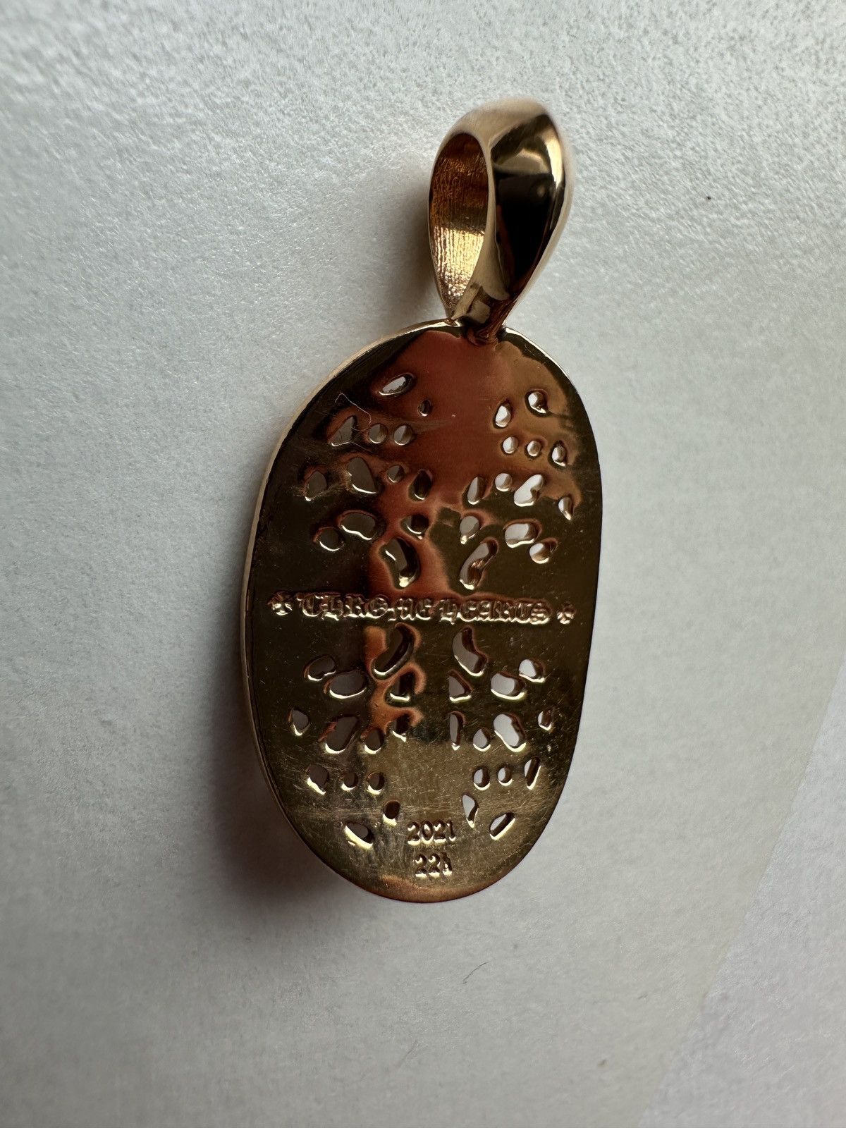 Chrome Hearts Chrome hearts 22k mini oval pendant Size ONE SIZE - 6 Thumbnail