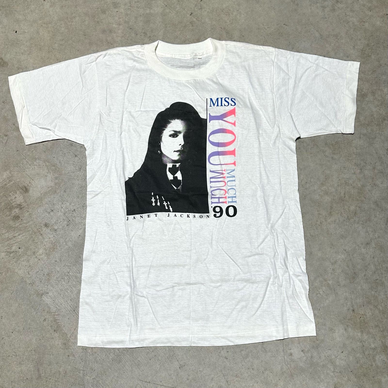 Other Vintage 90s Janet Jackson Miss You Much Tee size Large Size US L / EU 52-54 / 3 - 1 Thumbnail