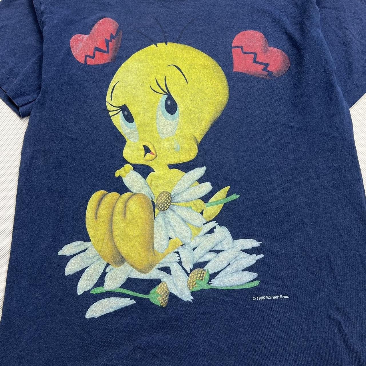 Vintage × Warner Bros 1999s Warner Bros Looney Tunes Tweety tshirt vintage Size US S / EU 44-46 / 1 - 2 Thumbnail