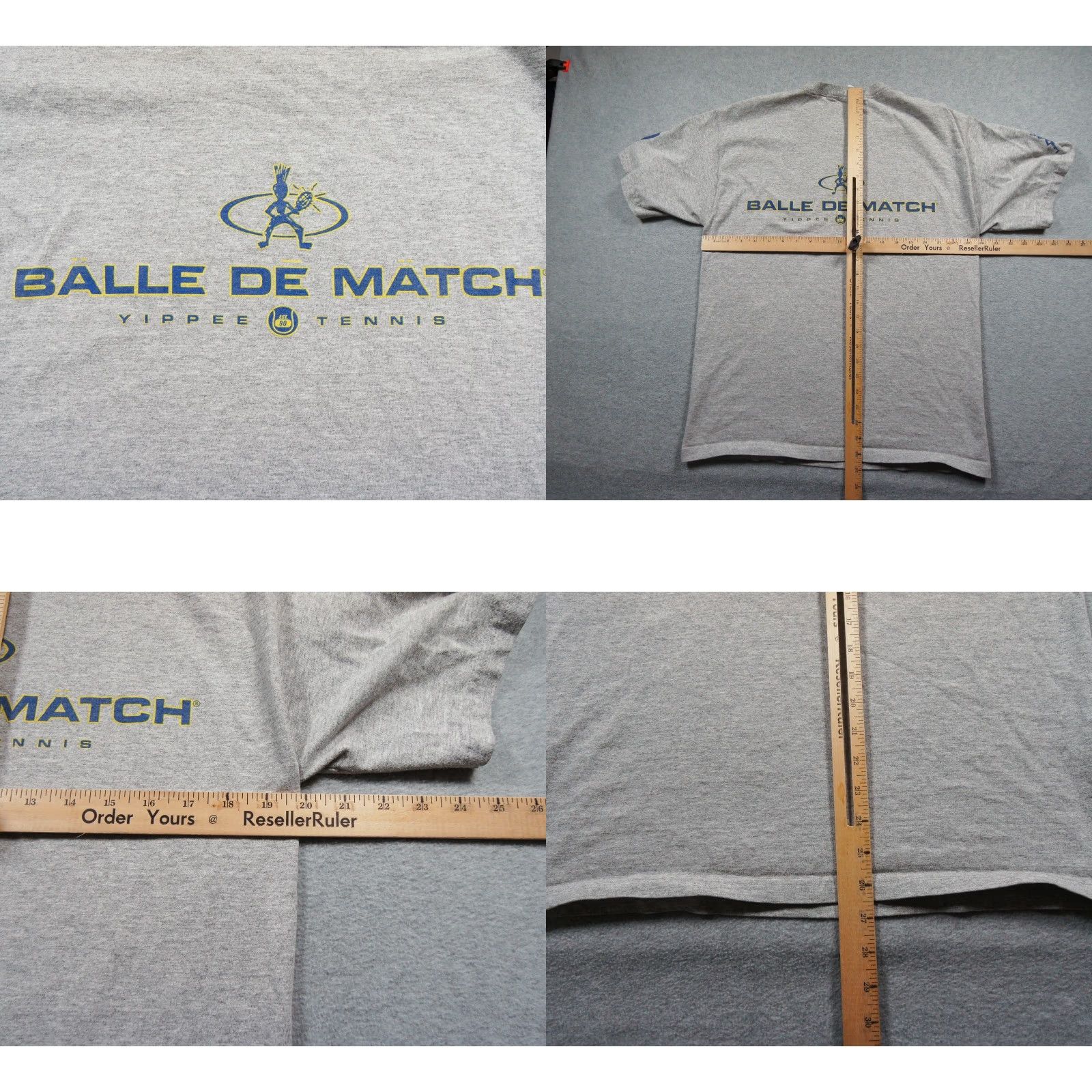 Fruit Of The Loom VINTAGE Fruit of the Loom Siebel Open Tennis Shirt Mens Large Gray T-Shirt 2004 Y2K Size US L / EU 52-54 / 3 - 8 Thumbnail