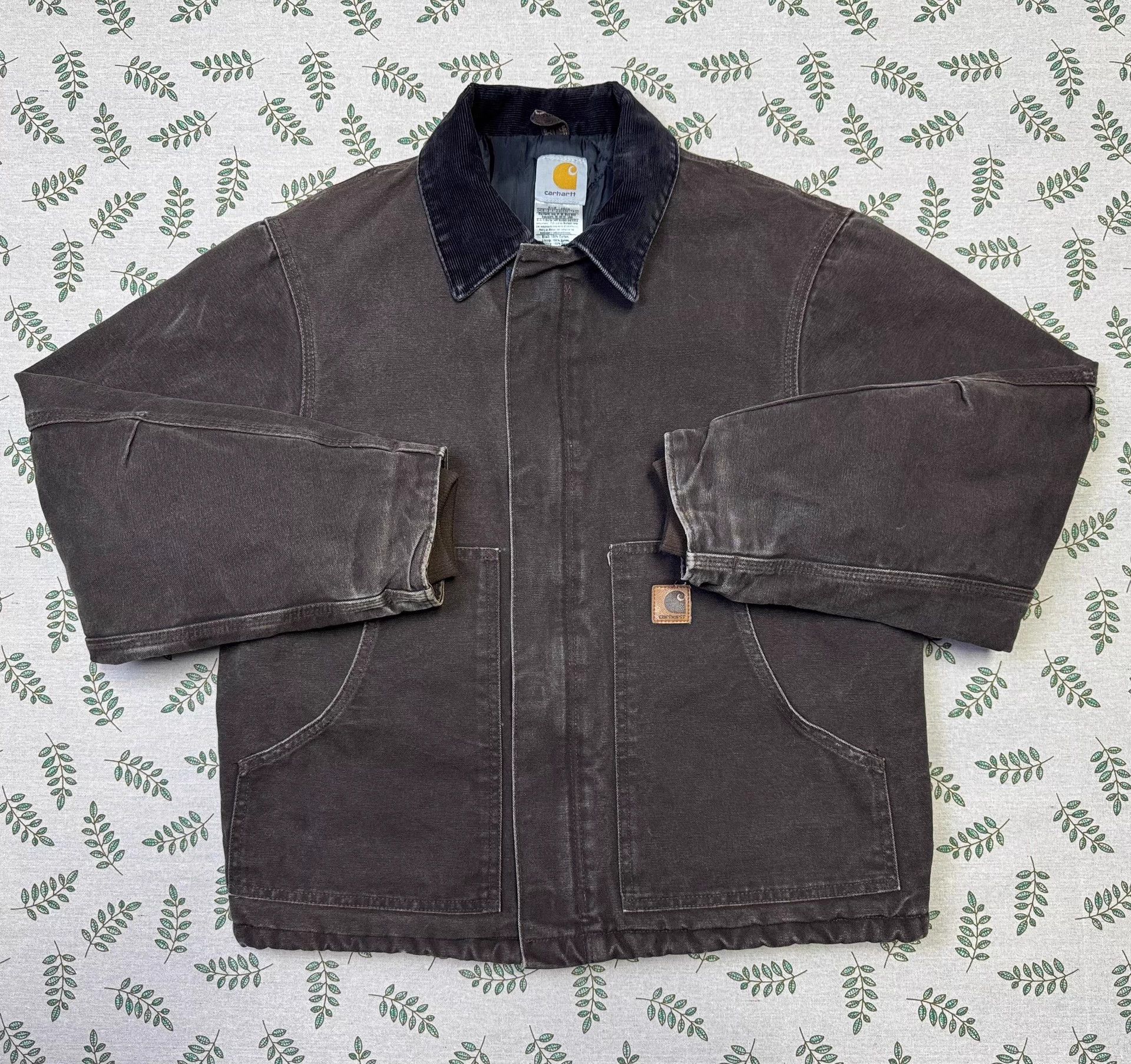 Carhartt Carhartt J22 DKB Brown M Washed Duck Canvas Jacket Size US M / EU 48-50 / 2 - 1 Thumbnail