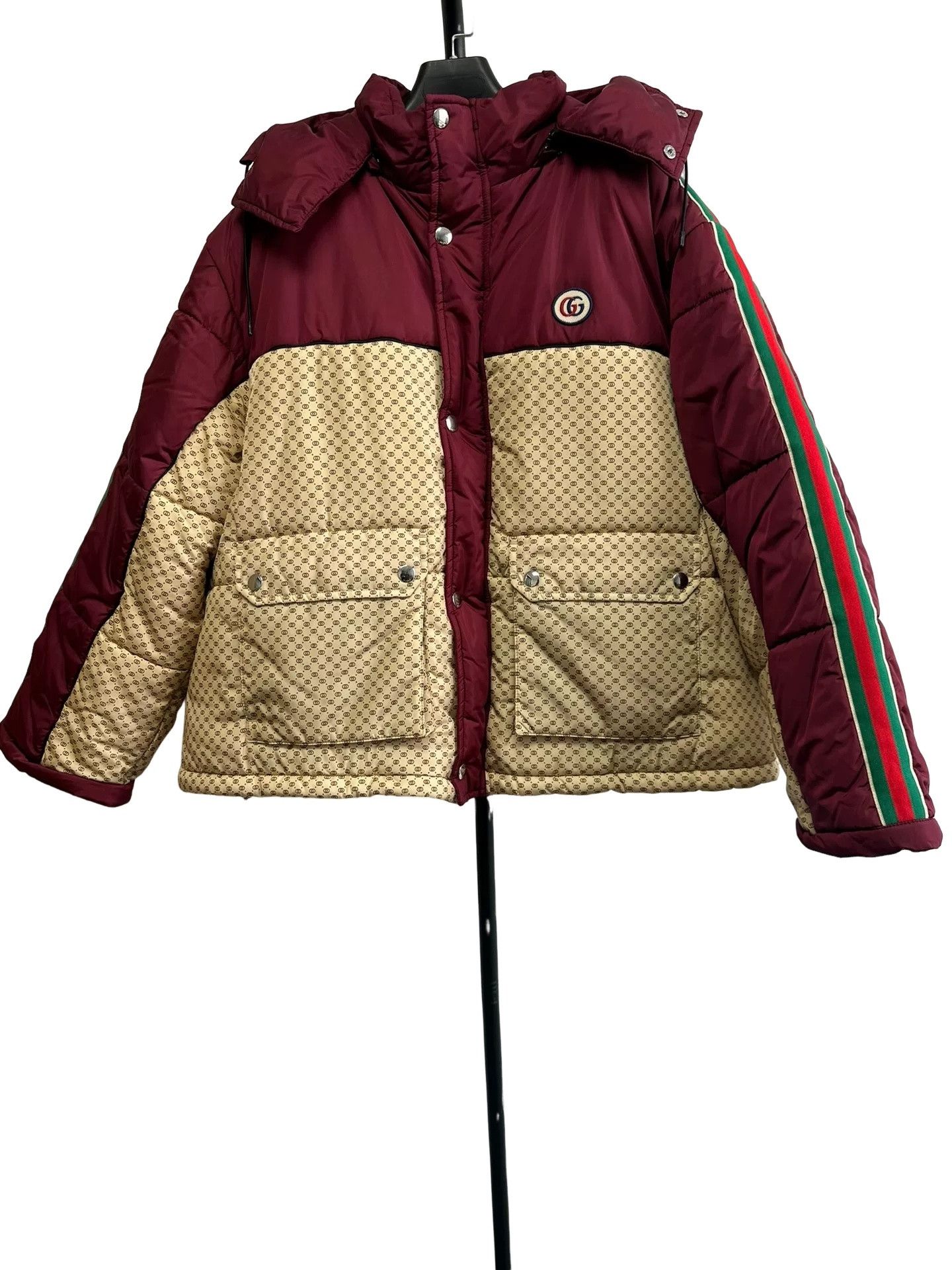 Gucci Gucci Monogram Web Stripe Puffer Jacket 46 Size US S / EU 44-46 / 1 - 1 Thumbnail