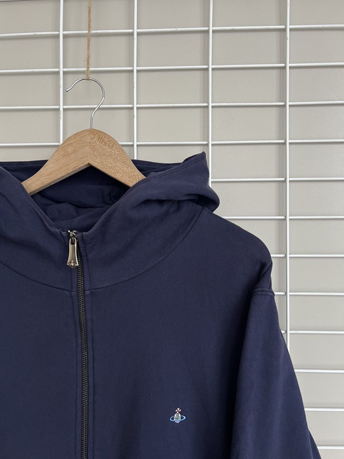Vivienne Westwood Vivienne Westwood Orb Zip Hoodie Mens Size L/XL Embroidered Size US XL / EU 56 / 4 - 6 Thumbnail