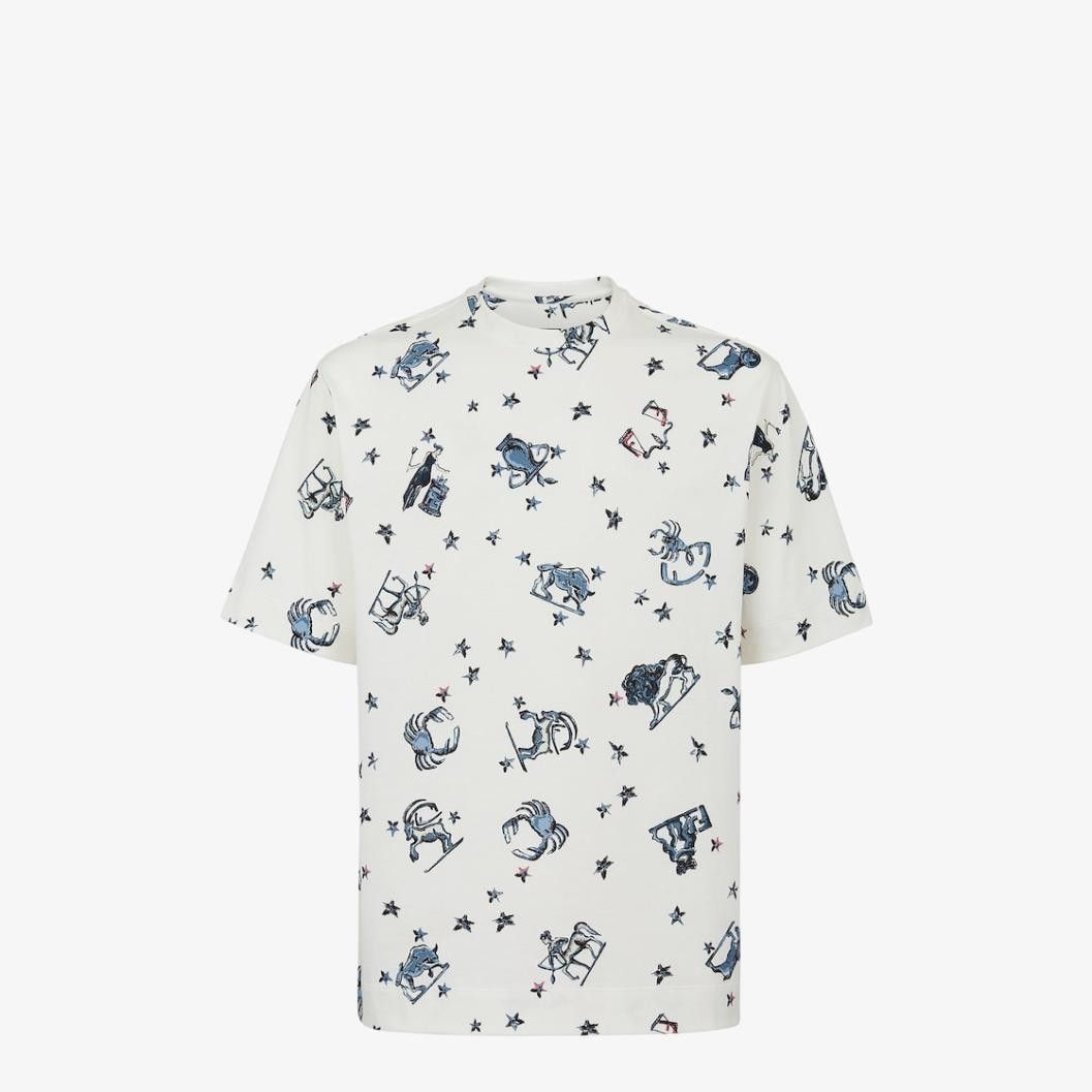 Fendi o1loc1c0824 T-Shirt in White Size US M / EU 48-50 / 2 - 1 Thumbnail
