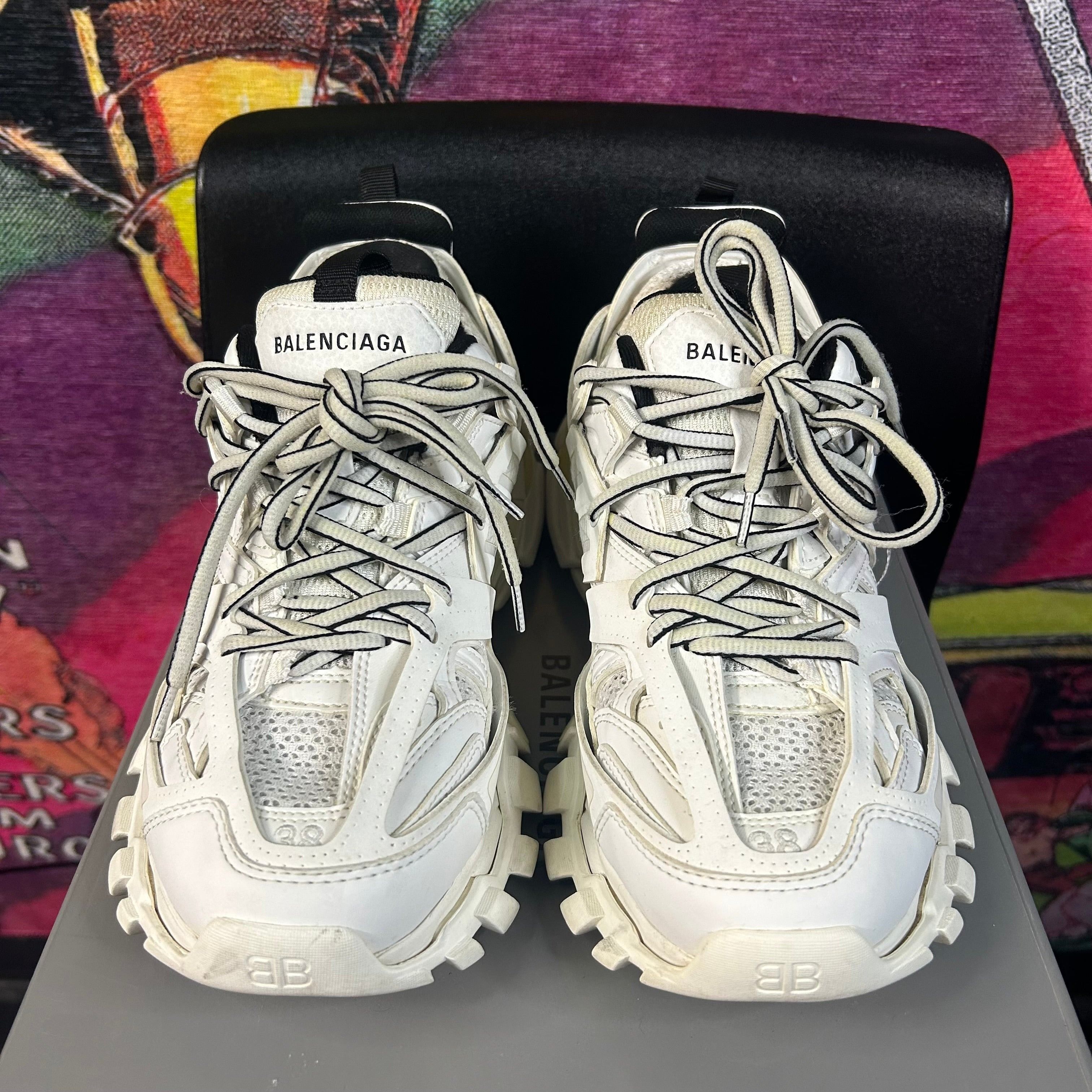 Balenciaga Balenciaga Track Runners White Black Size 38 / 5.5 Size US 5.5 / EU 38 - 4 Thumbnail