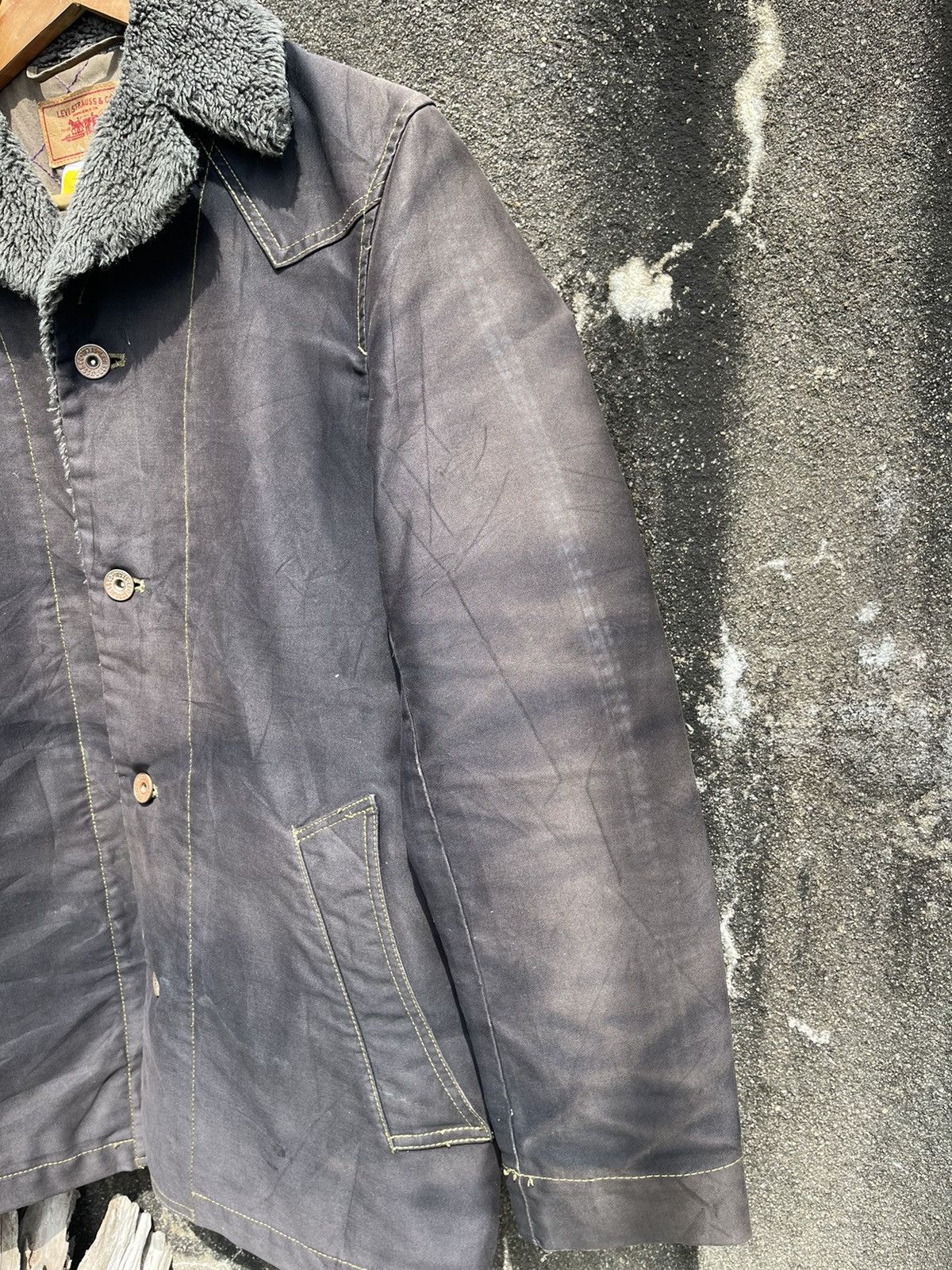 Levi's Vintage Levi’s Sherpa-Lined Barn Coat - Distressed Black Size US M / EU 48-50 / 2 - 6 Thumbnail