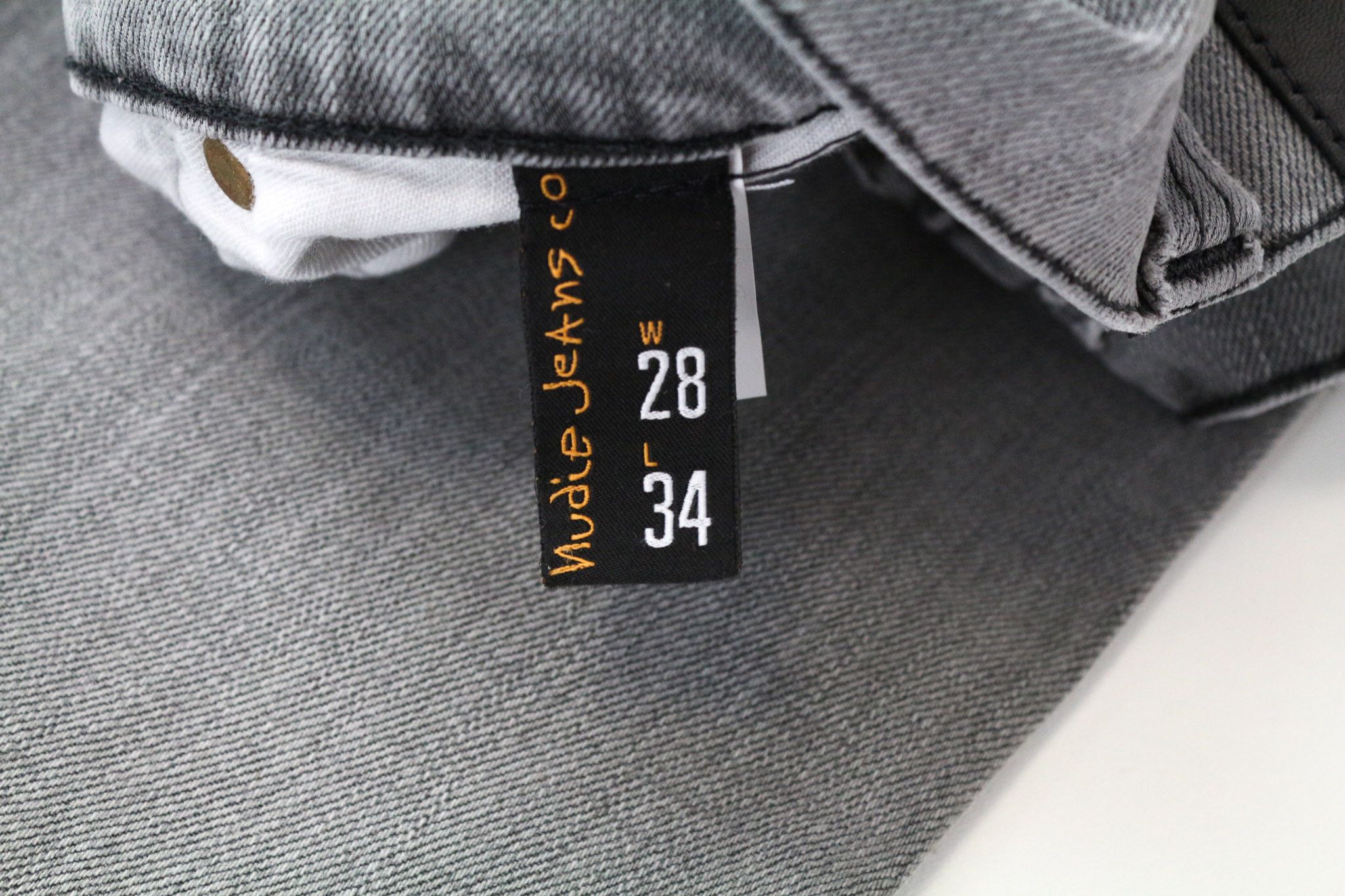 Nudie Jeans JIM W28/L34 Grey Slim Stretch Zip-Fly Jeans 74200 Size US 28 / EU 44 - 5 Thumbnail