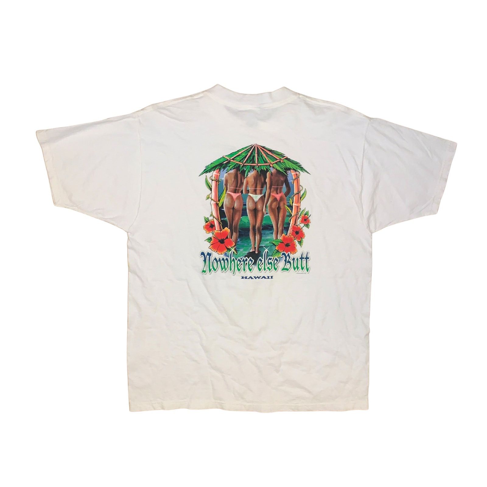 Fruit Of The Loom × Other Nowhere Else Butt Hawaii Graphic T-Shirt XL Surf Souvenir Size US XL / EU 56 / 4 - 3 Thumbnail