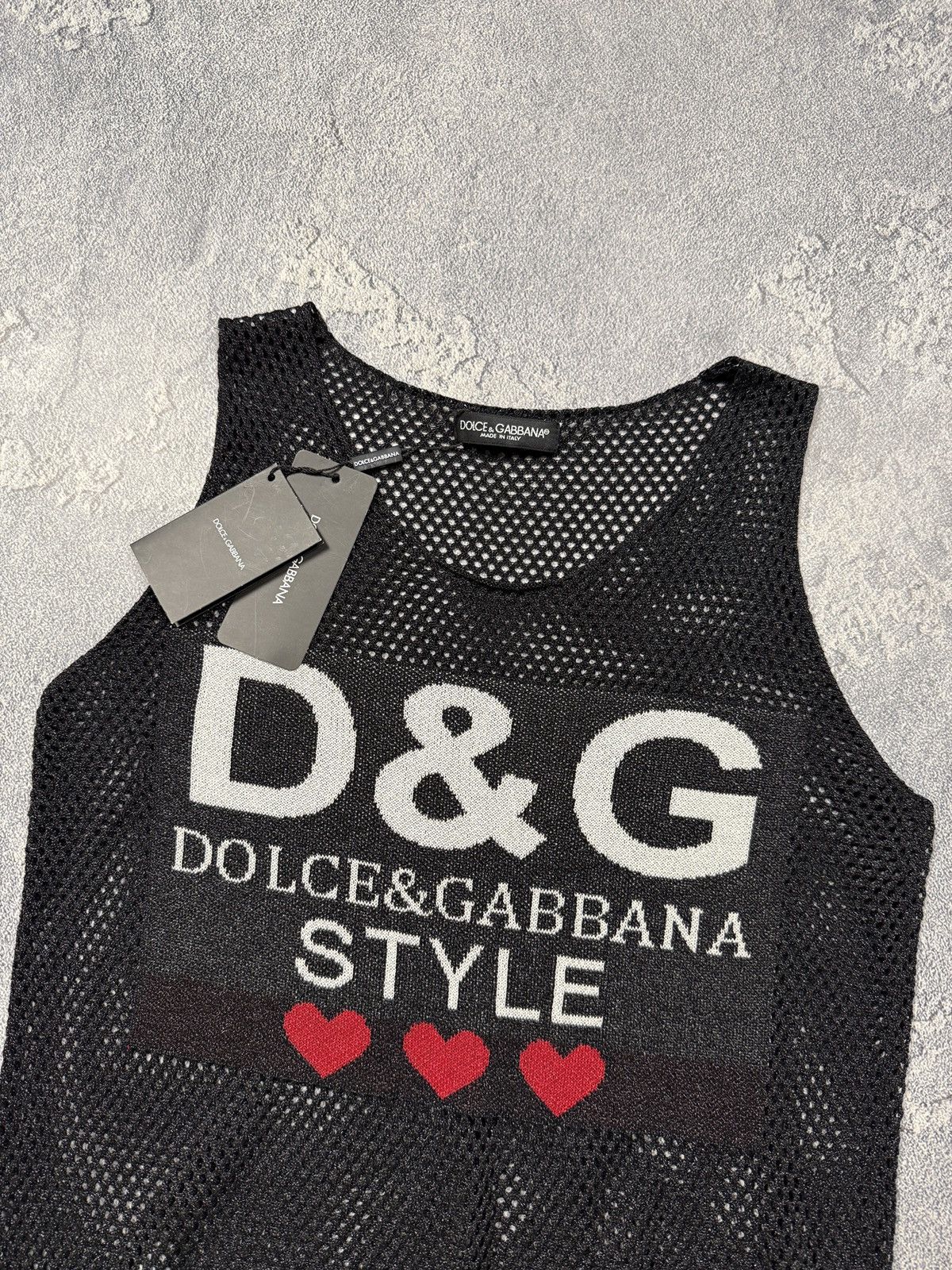 Dolce & Gabbana Dolce & Gabbana Heart Mesh Vest Sexy Clubwear Size XXS / US 00 / IT 34 - 3 Thumbnail