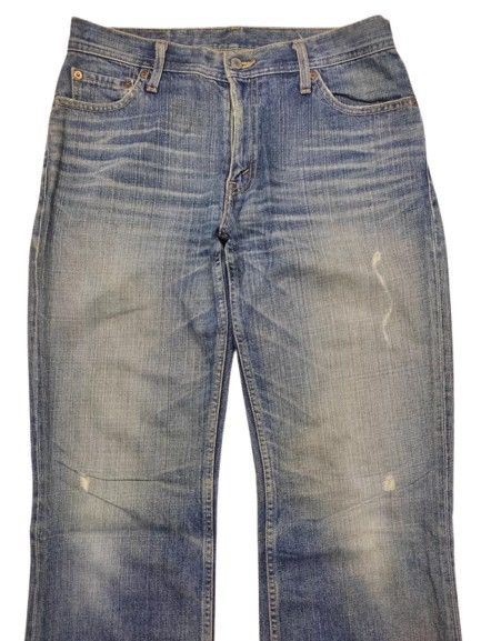 Vintage VINTAGE LEVIS JEANS MINOR DISTRESSED AND FADED STYLE Size US 34 / EU 50 - 2 Thumbnail
