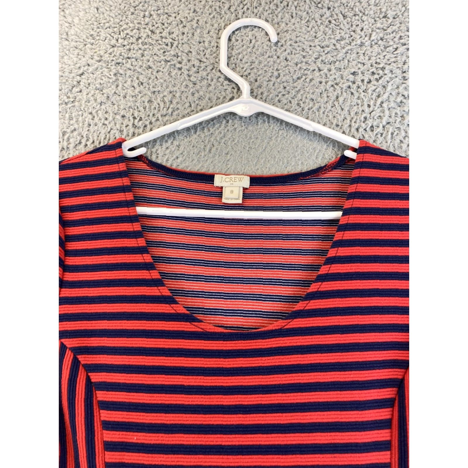 J.Crew J.CREW Dress Women's Fit & Flare Sleeveless Red Size 8 Short Short Sleeve Pleated Mini Casual Ready-to-Wear Women’s Clothing Size 30" / US 8 / IT 44 - 2 Thumbnail