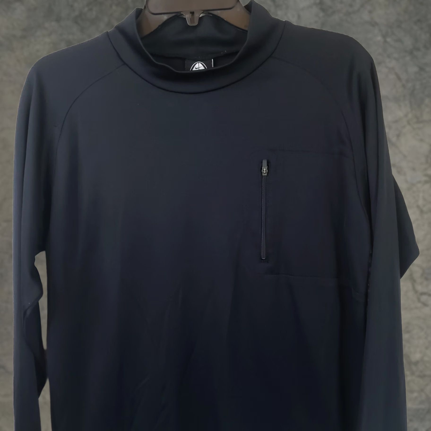 Nike Nike ACG Pullover Shirt Long Sleeve Mock Neck Men S Black Nike ACG Markings Activewear Casual Outdoor 90s Style Mens S Size US S / EU 44-46 / 1 - 1 Thumbnail
