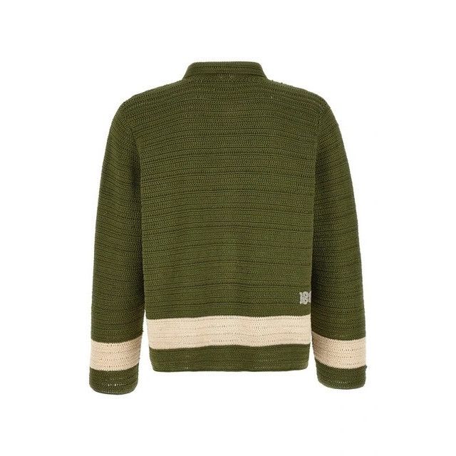 Bode BODE Marsh Green Shirt New & Authentic (Men's size:M;) Size US M / EU 48-50 / 2 - 2 Thumbnail