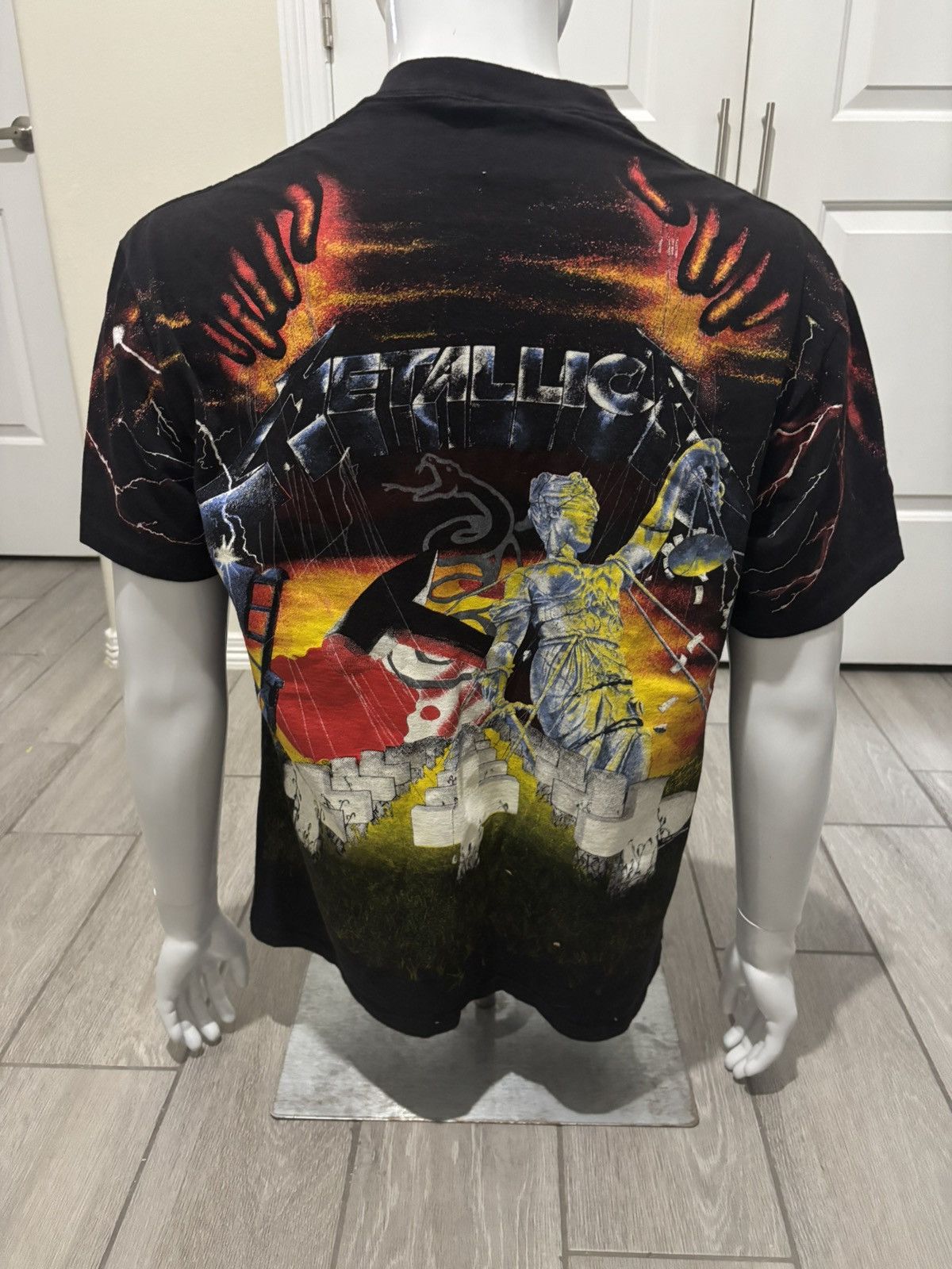 Band Tees × Metallica × Vintage Vintage ‘91 Metallica Wild Oats Master Of Puppets AOP Shirt Size US XL / EU 56 / 4 - 6 Thumbnail