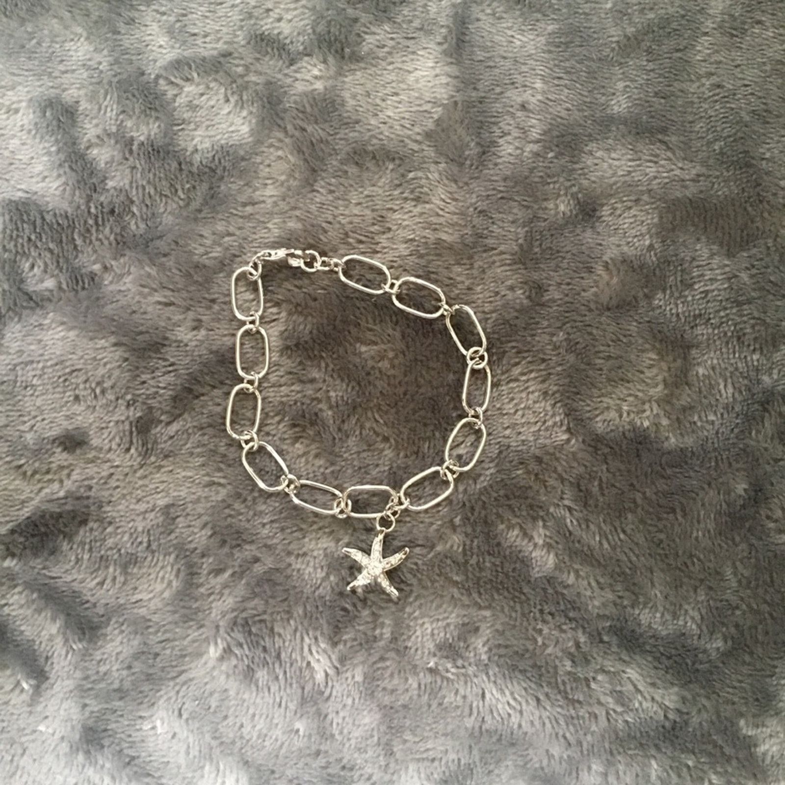 Other Silver Classic Multi-Chain with Starfish Bracelet Size ONE SIZE - 3 Thumbnail