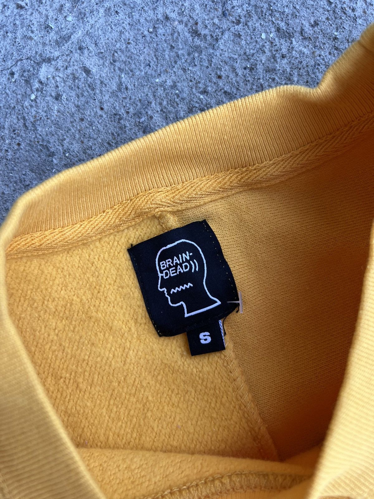 Brain Dead Brain Dead Yellow Sweatshirt Reverse Fleece Size US S / EU 44-46 / 1 - 4 Thumbnail
