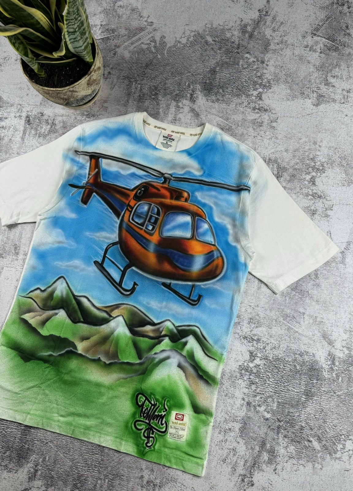 Ecko Unltd. RARE Ecko Unltd Rap Hip Hop Rap Full Print Y2K T Shirt Tee Size US XL / EU 56 / 4 - 3 Thumbnail