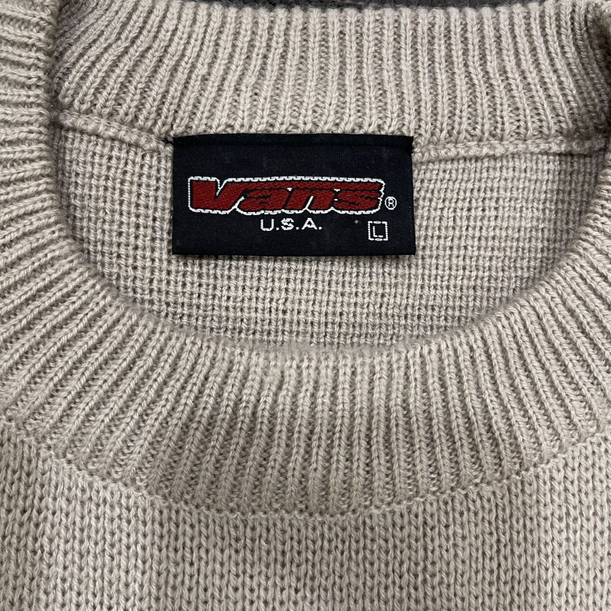 Vans Vintage 90s USA Vans Knitted Crewneck Sweater Sweatshirt Size US L / EU 52-54 / 3 - 14 Thumbnail