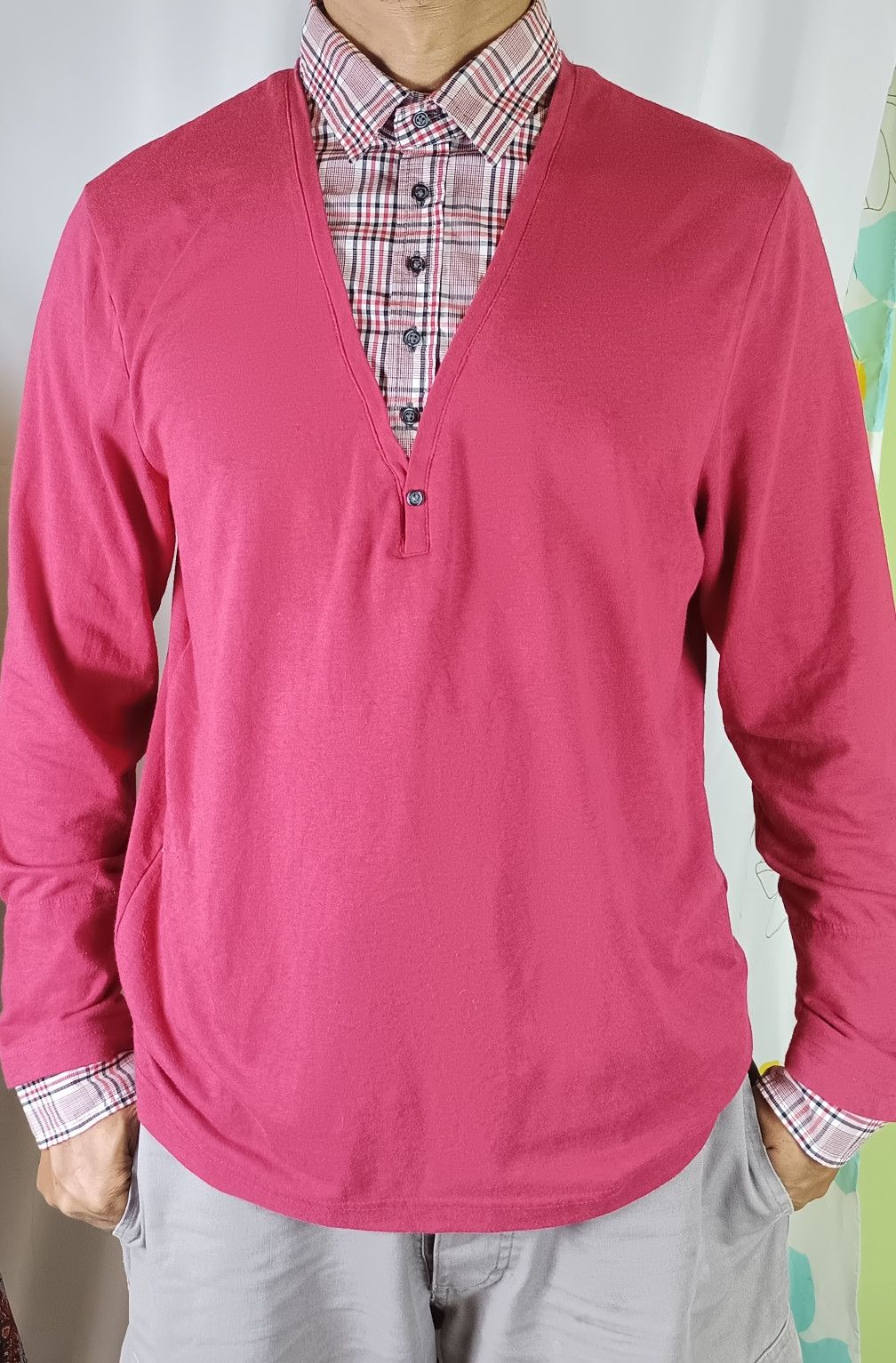 If Six Was Nine × Japanese Brand × Le Grande Bleu (L.G.B.) SODA EXCHANGE Double layer Oxford longsleeve Size US L / EU 52-54 / 3 - 2 Thumbnail