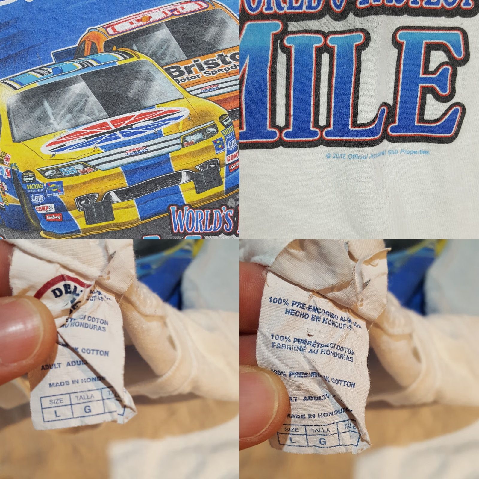 Delta VINTAGE NASCAR T-Shirt Men Medium Bristol Motor Speedway Retro Race Cars 90s Y2K Outdoor Size US M / EU 48-50 / 2 - 8 Thumbnail