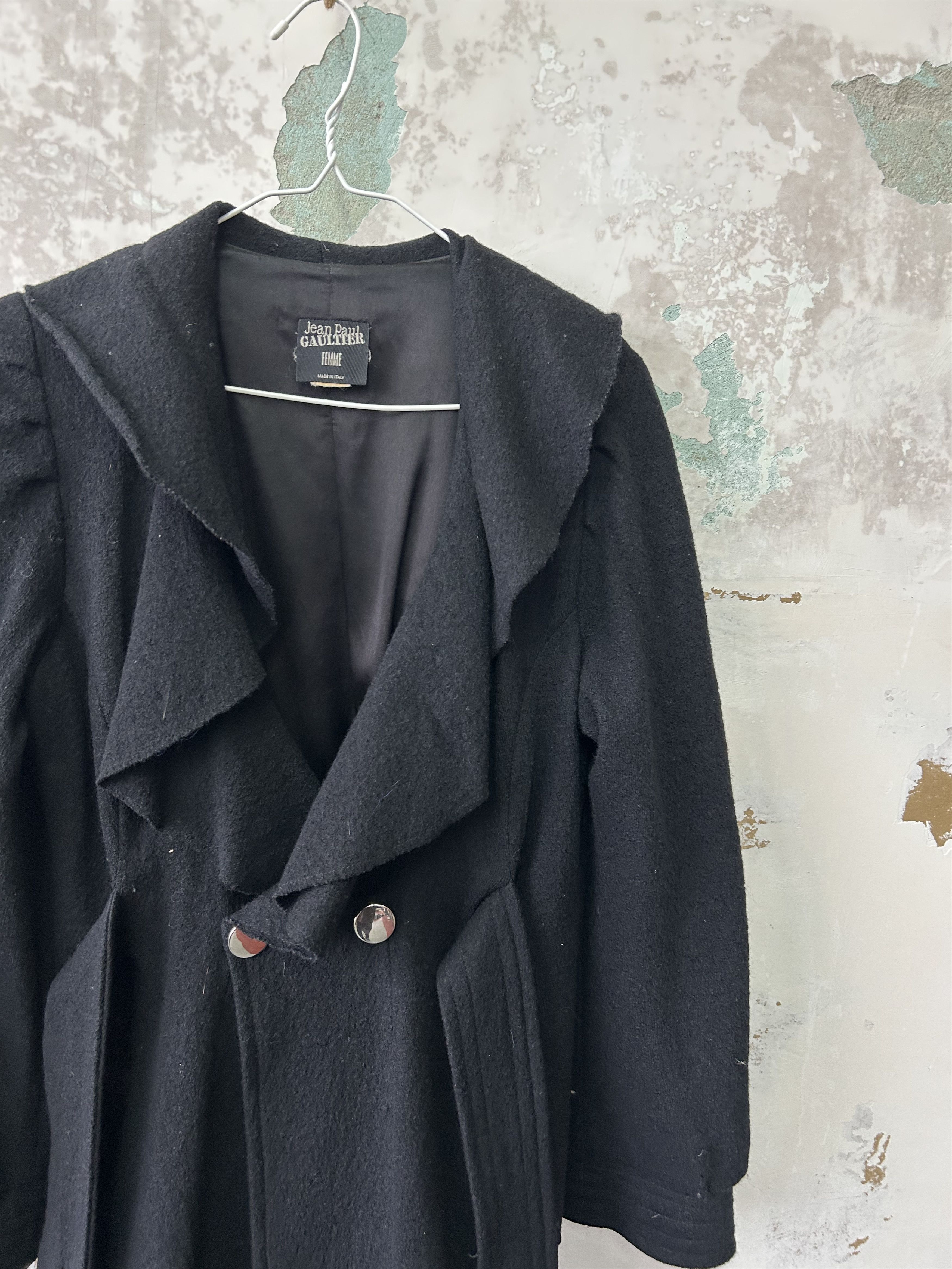 Jean Paul Gaultier Vintage Jean Paul Gaultier wool Women Coat Made In Italy Size M / US 6-8 / IT 42-44 - 3 Thumbnail