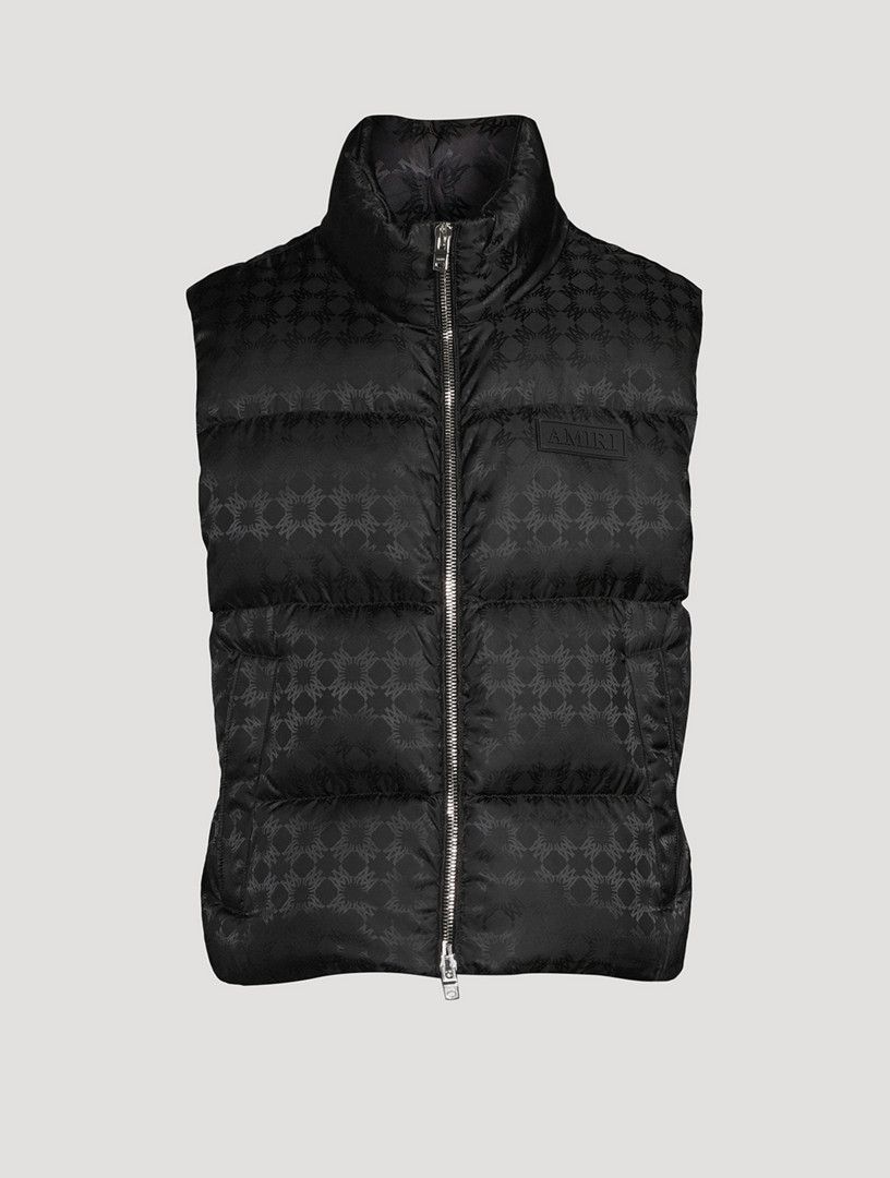 Amiri o1orln1125 MA Quad Jacquard Down Gilet in Black Size US S / EU 44-46 / 1 - 1 Thumbnail
