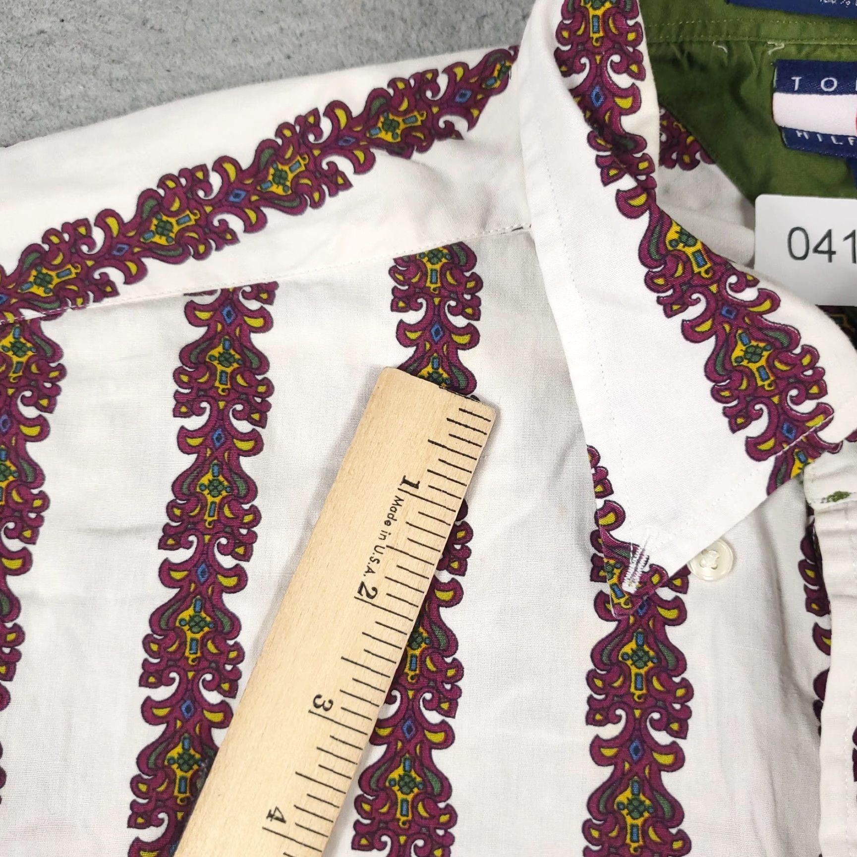 Tommy Hilfiger VINTAGE Tommy Hilfiger Shirt Mens L White Striped Button-Up Collared Long Sleeve Casual Formal Workwear Size US L / EU 52-54 / 3 - 3 Thumbnail