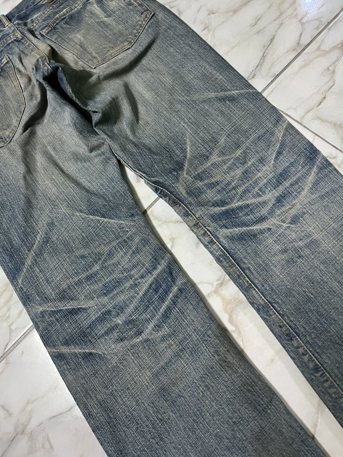 Eternal × If Six Was Nine × Le Grande Bleu (L.G.B.) 💥Vintage 90’s💥Eternal Mud Wash Distress Jeans Size US 30 / EU 46 - 11 Thumbnail