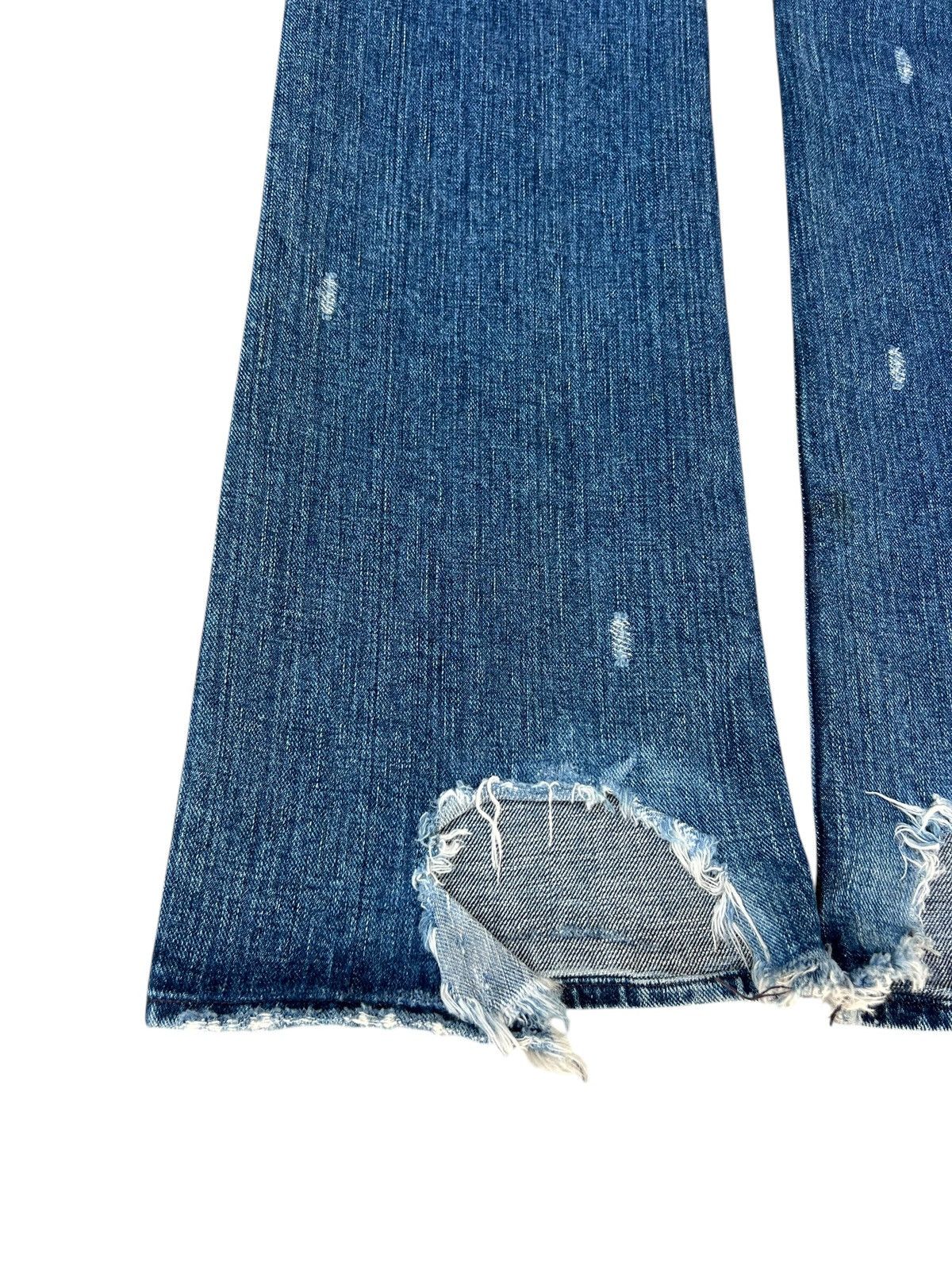 Vintage ABX. Japan Ripped Distressed Denim Studded Bootcut Jeans Size US 30 / EU 46 - 16 Thumbnail
