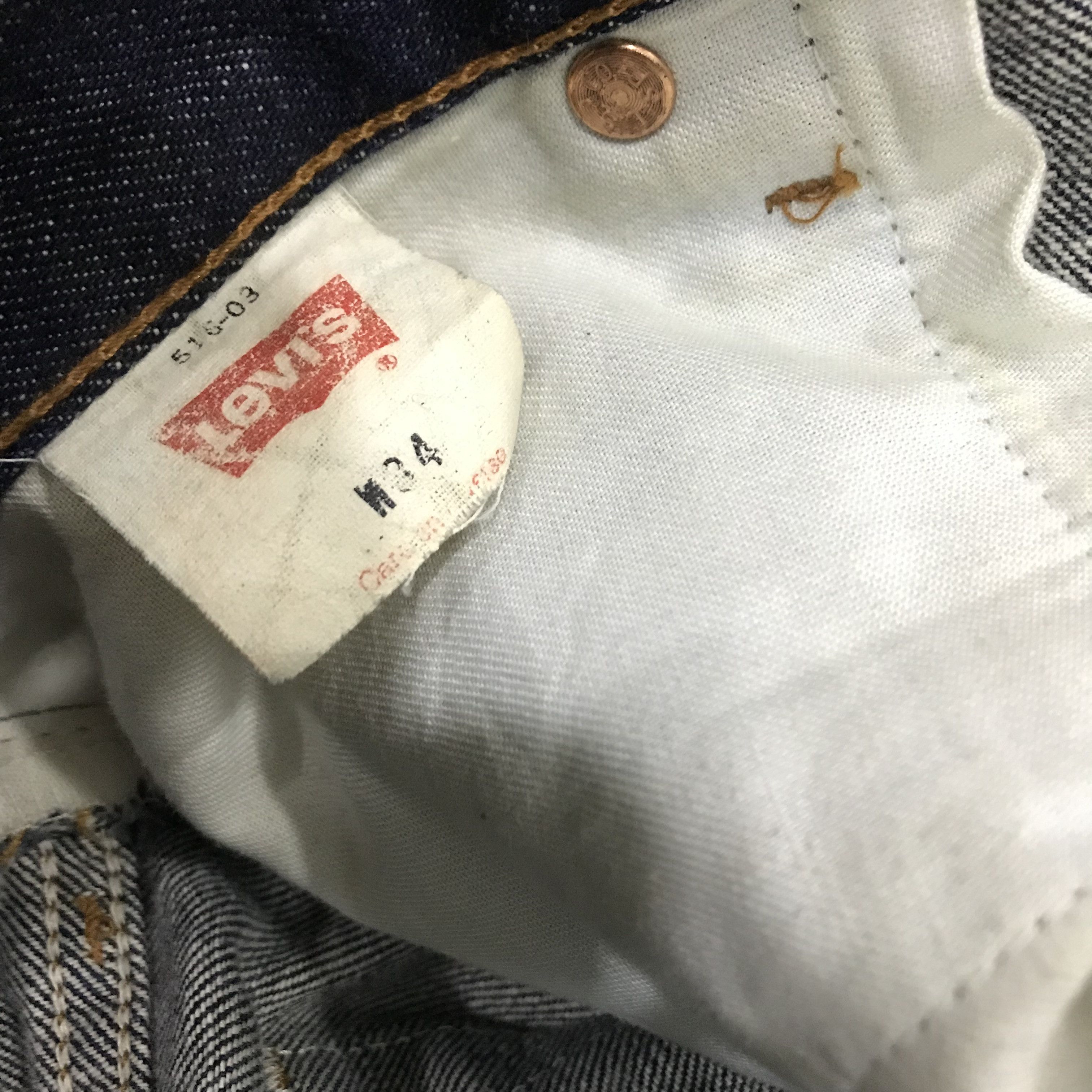 Levi's Vintage 90s Levi’s 516 Denim Blue Dark Wash Bootcut Jeans Size US 34 / EU 50 - 14 Thumbnail